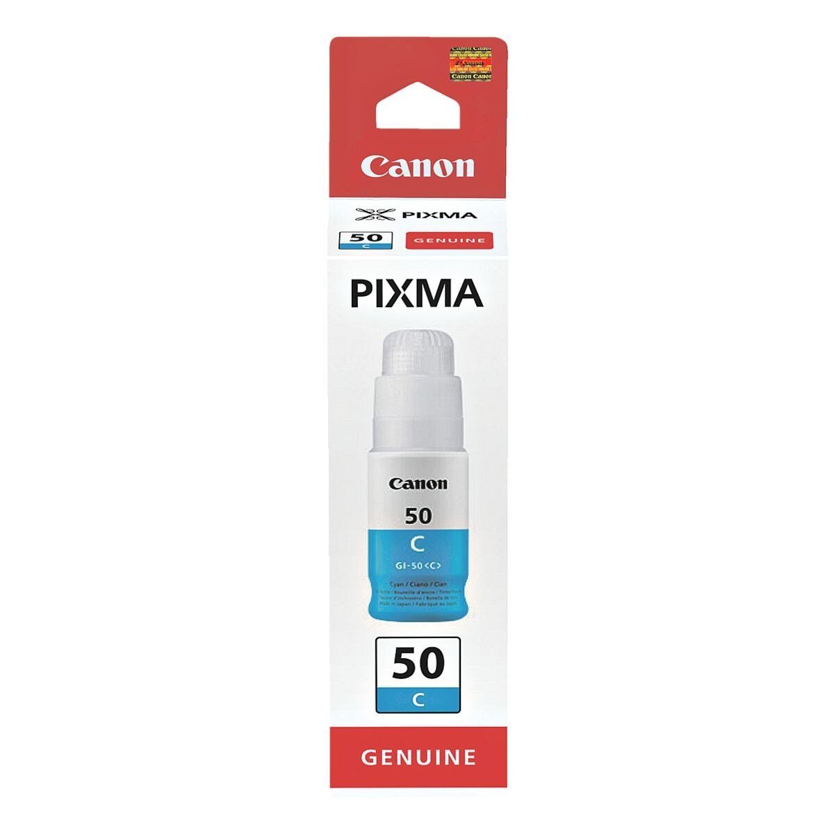 Canon GI-50C Tintenpatrone (70 ml, Original Nachfülltinte, cyan)