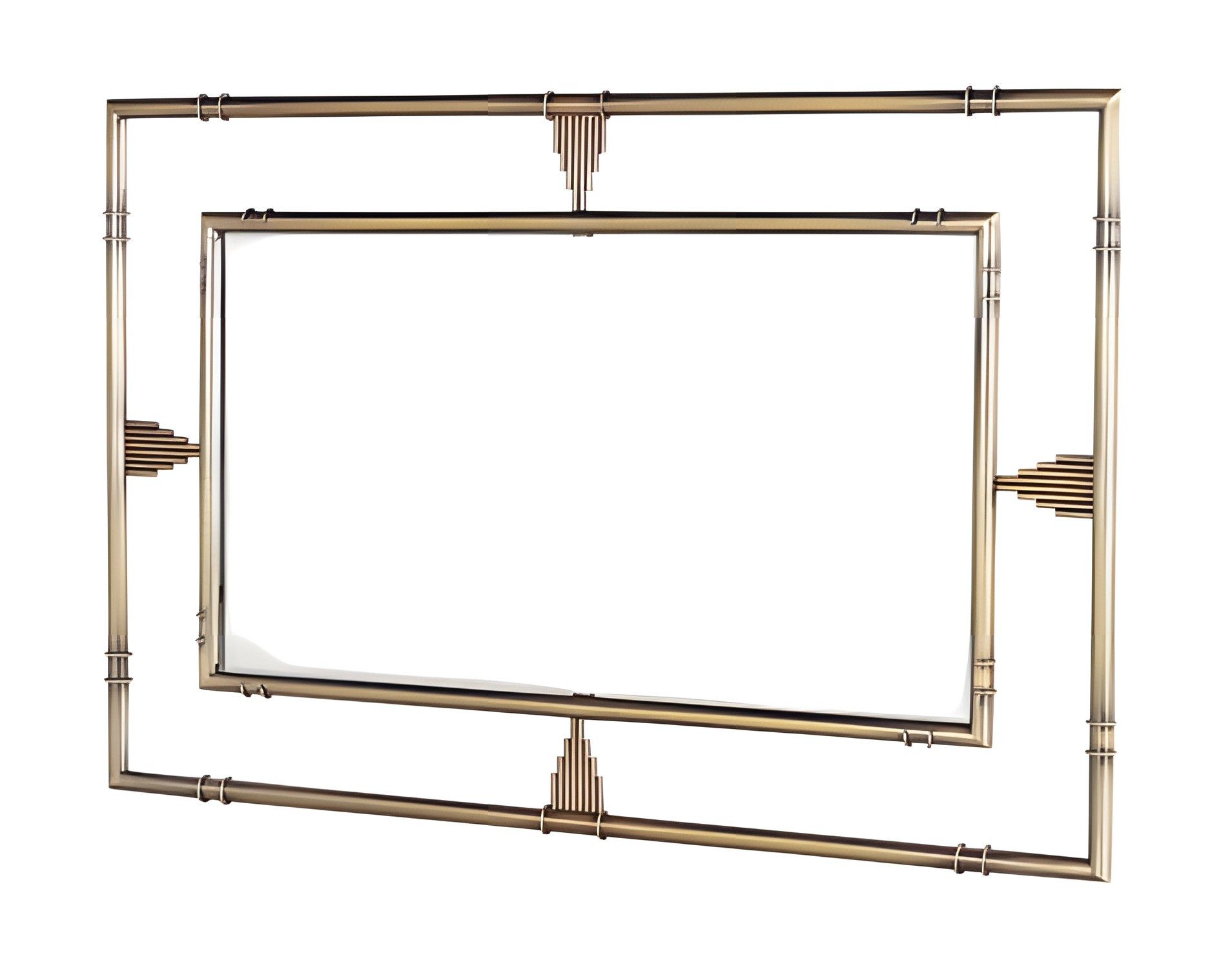Xlmoebel Wandspiegel Goldener Wandspiegel aus Glas - stilvolles Luxus-Dekorstück (1-St), Made in Europa