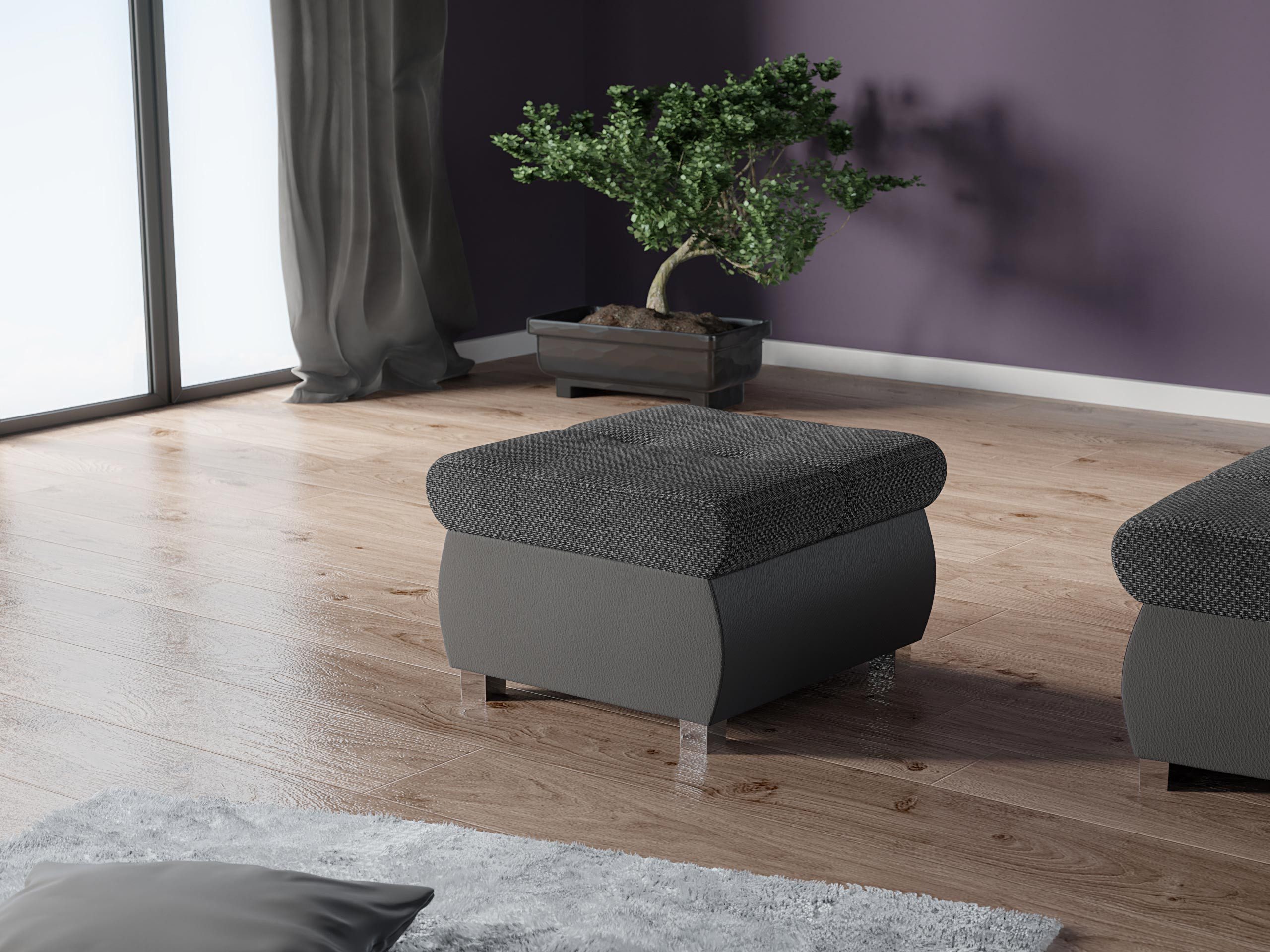MIRJAN24 Polsterhocker Orkan Klein, Holzkonstruktion, 60x60x39 günstig online kaufen