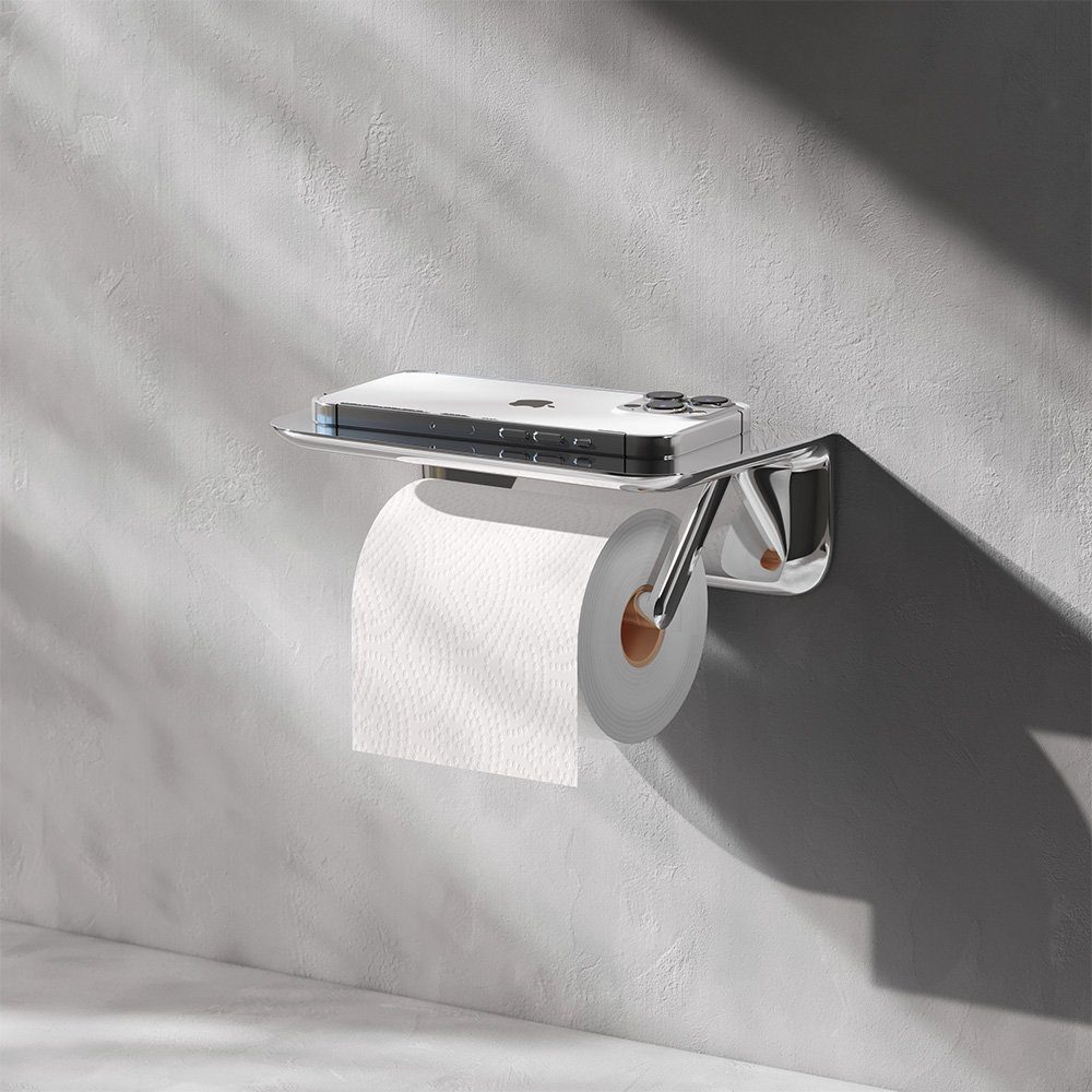 Toilettenpapierhalter Sensation, Installation korrosionsbeständig,einfache und AM.PM mit Ablagefach,rost