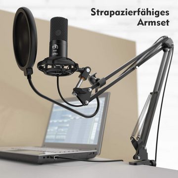 FIFINE Mikrofon USB Kondensator Mikrofon PC Streaming Studio Mikrofon