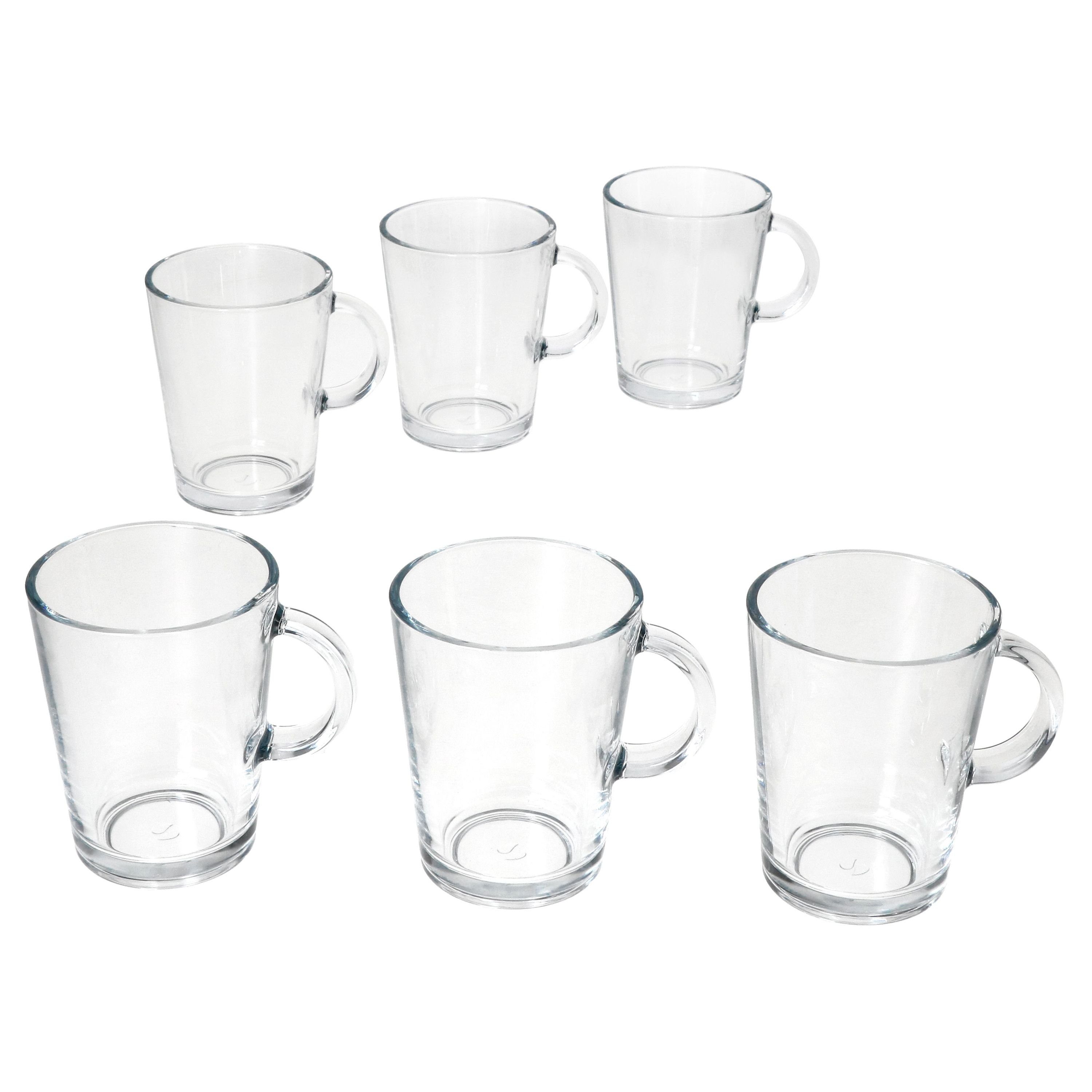 Ritzenhoff & Breker Latte-Macchiato-Glas Ritzenhoff Coredo 6x Glühwein-Gläser mit Henkel 250ml H10,5cm, Glas