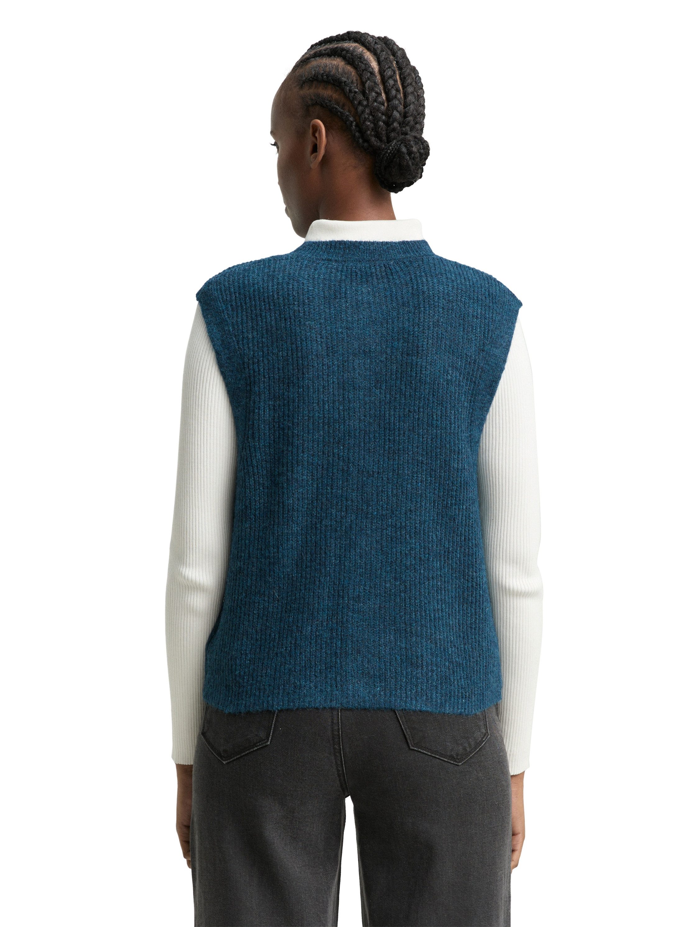 TOM TAILOR Denim Strickjacke mit Knopfleiste günstig online kaufen