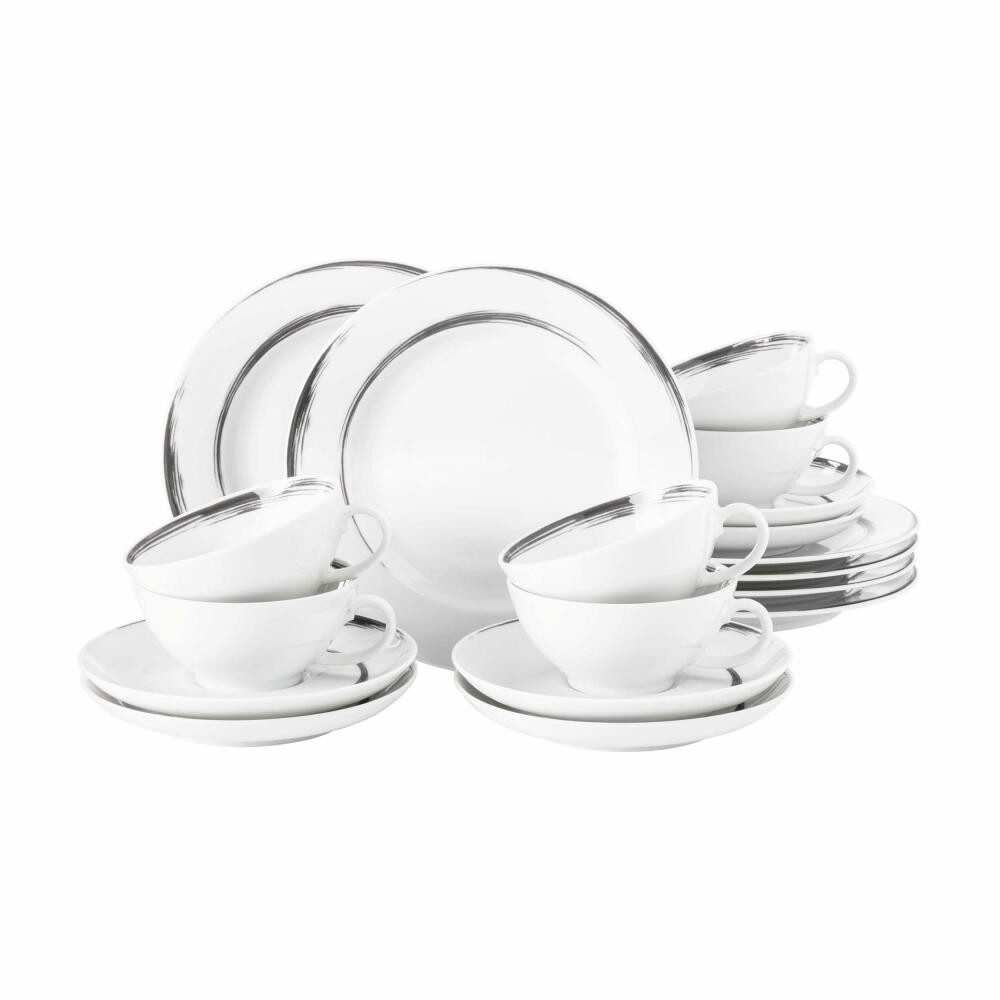 Seltmann Weiden Teeservice 18-teilig (18-tlg), 6 Personen, Porzellan
