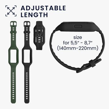 kwmobile Uhrenarmband 2x Sportarmband für Huawei Band 7 / Band 6 / Honor Band 6, Armband TPU Silikon Set Fitnesstracker