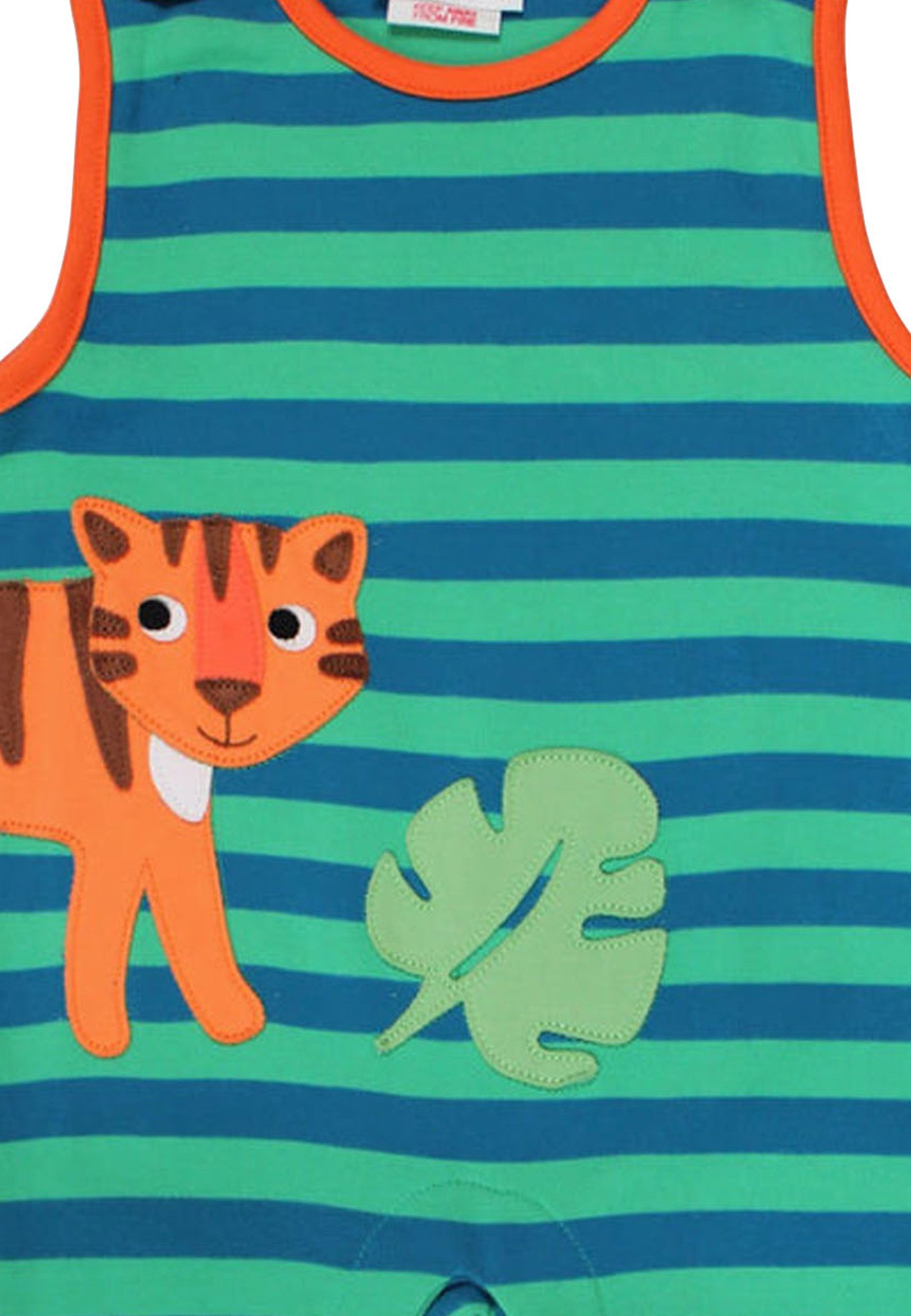 Toby Tiger Strampler Strampler mit Tiger Applikation