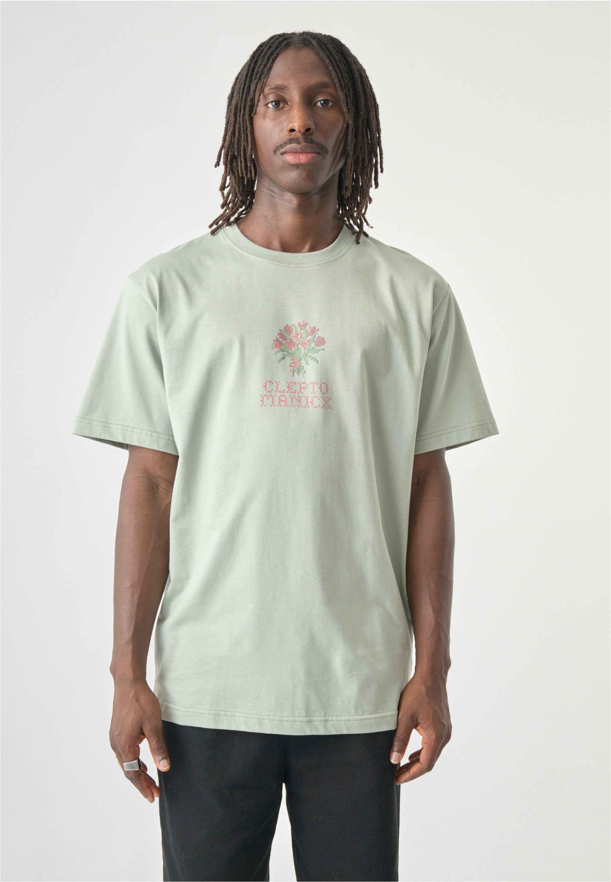 Cleptomanicx T-Shirt mit modischem Frontprint