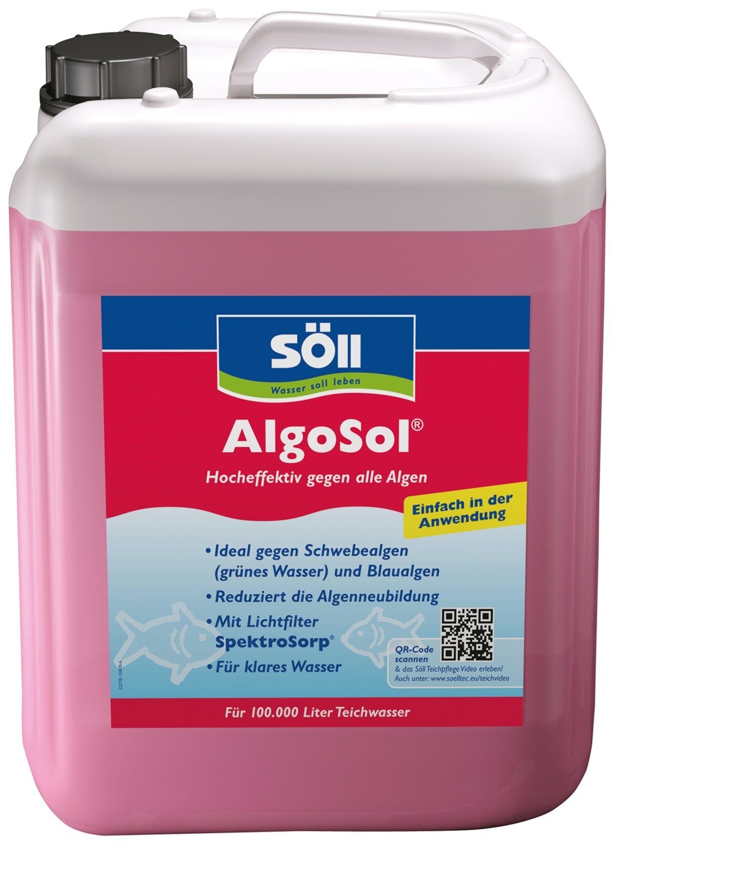 SÖLL Algenbekämpfung Söll Algenentferner 10 Liter Algosol für 200 Qbm