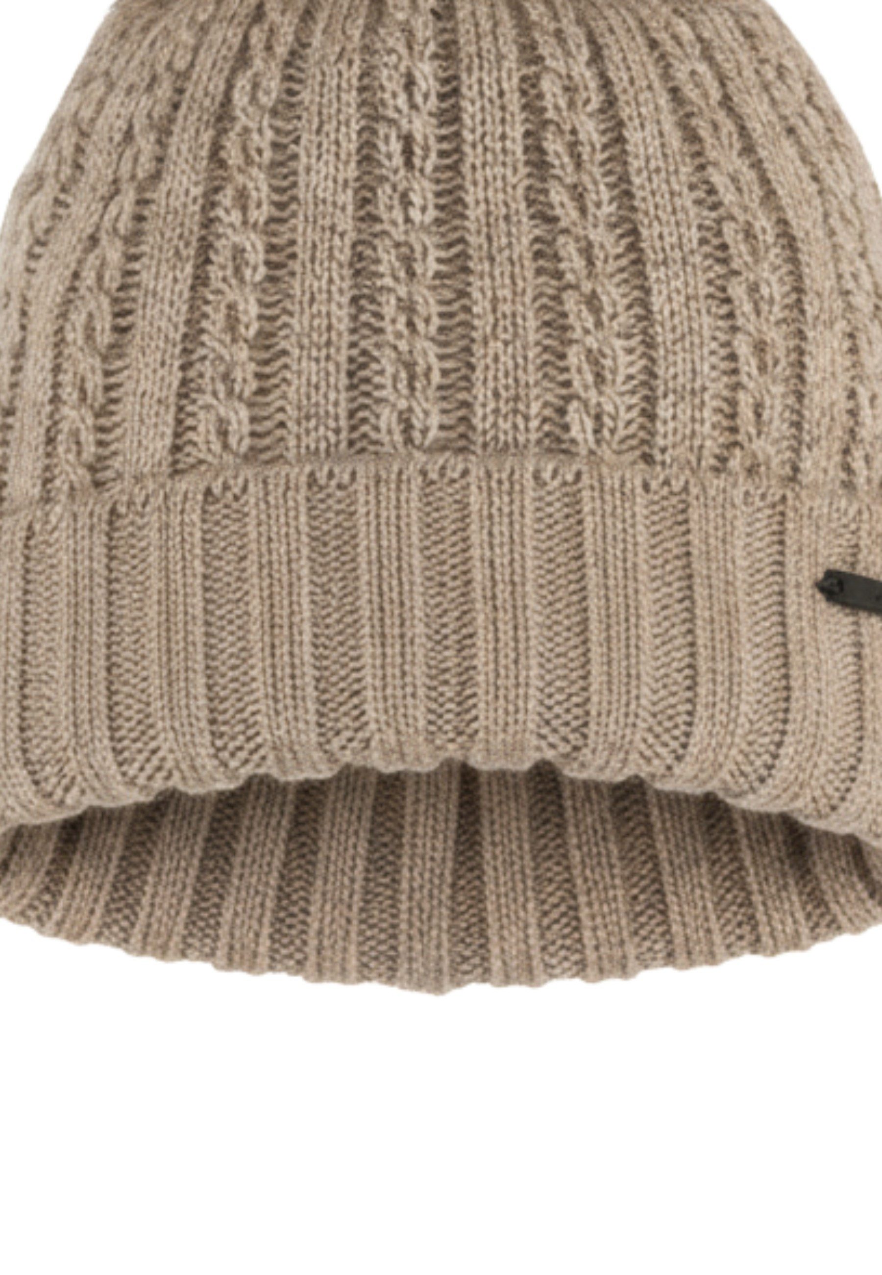 Diademita Beanie Damen-Wintermütze – Karizma mit Bommel (Set)