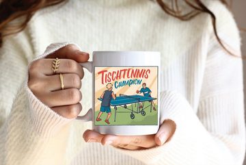 Youth Designz Tasse Tischtennis Kaffeetasse Geschenk, Keramik, mit trendigem Print