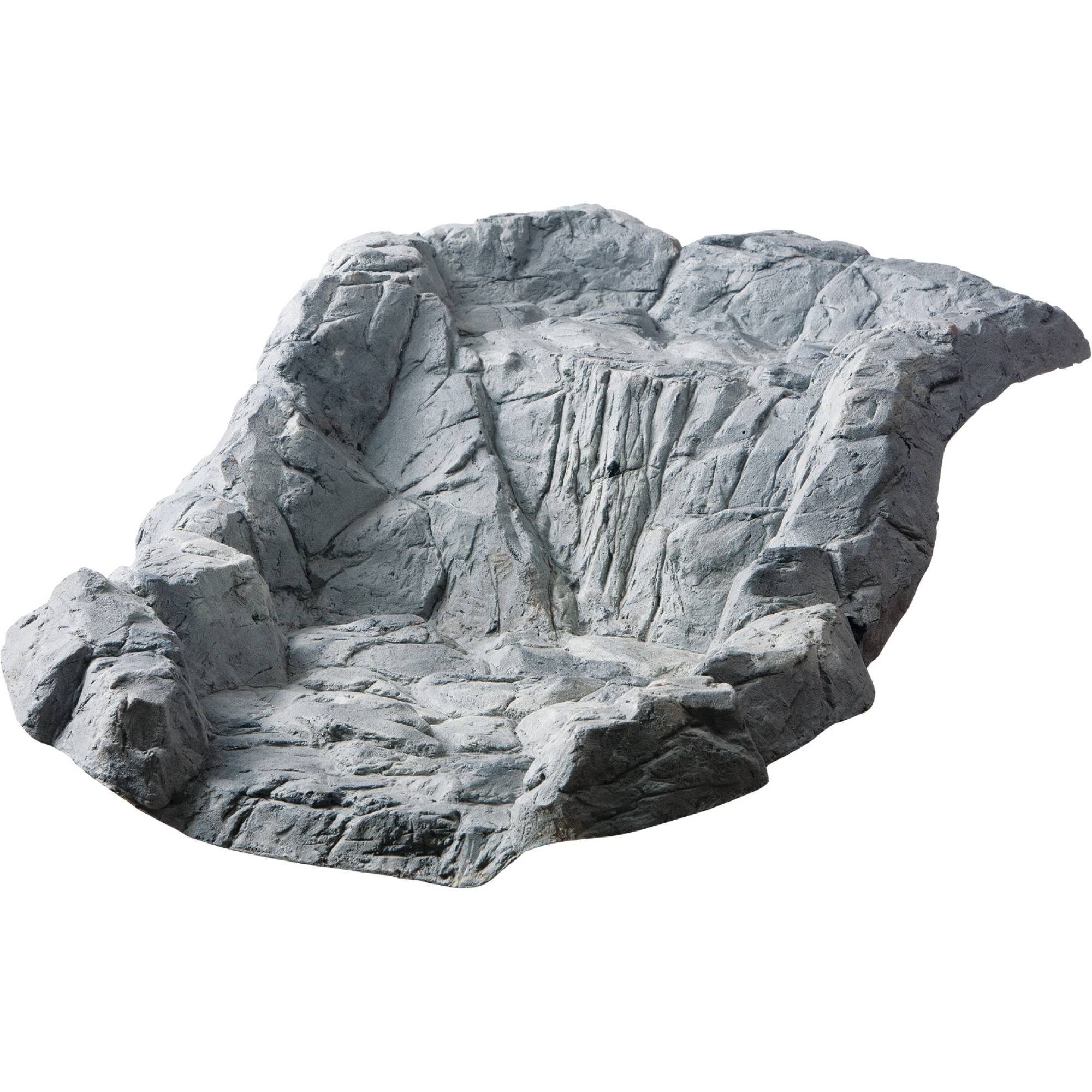 Heissner Bachlaufschale Wasserfallstufe, felsgrau, 80 x 58 x 31 cm