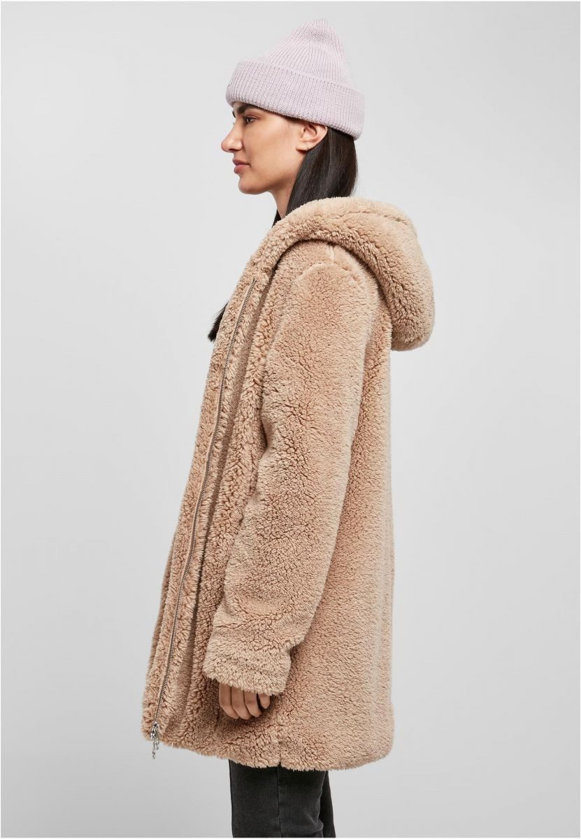 URBAN CLASSICS Outdoorjacke Damen Sherpa Jacket Two-way-Zipper