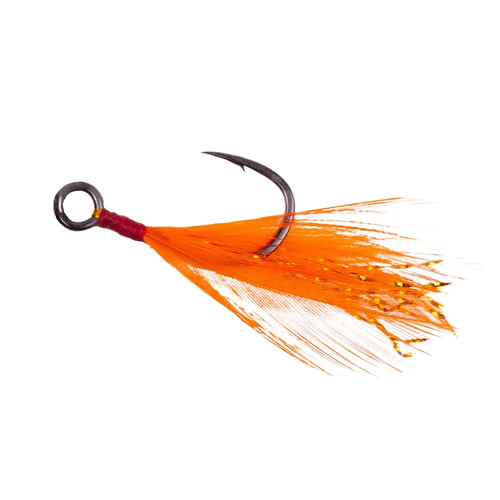 Zeck Fishing Forellenhaken, Zeck Feathered Single Hook #2 2 Stück Einzelhaken mit Feder