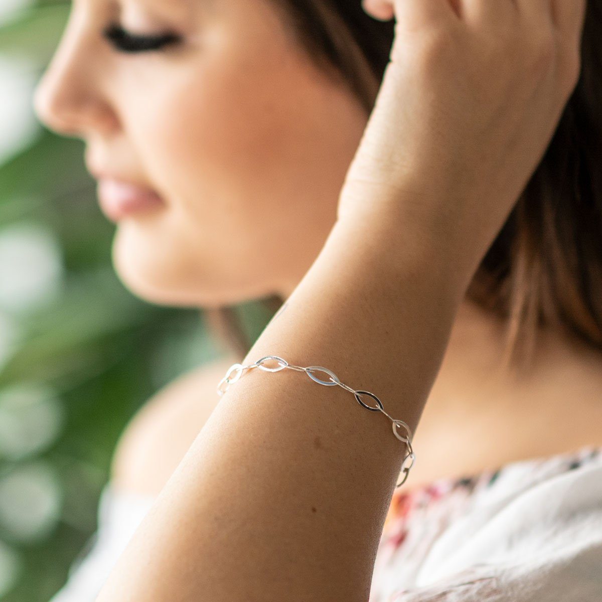 Materia Armkette Damen Silber Spitzankerkette SA-130, 925 Sterling Silber, günstig online kaufen