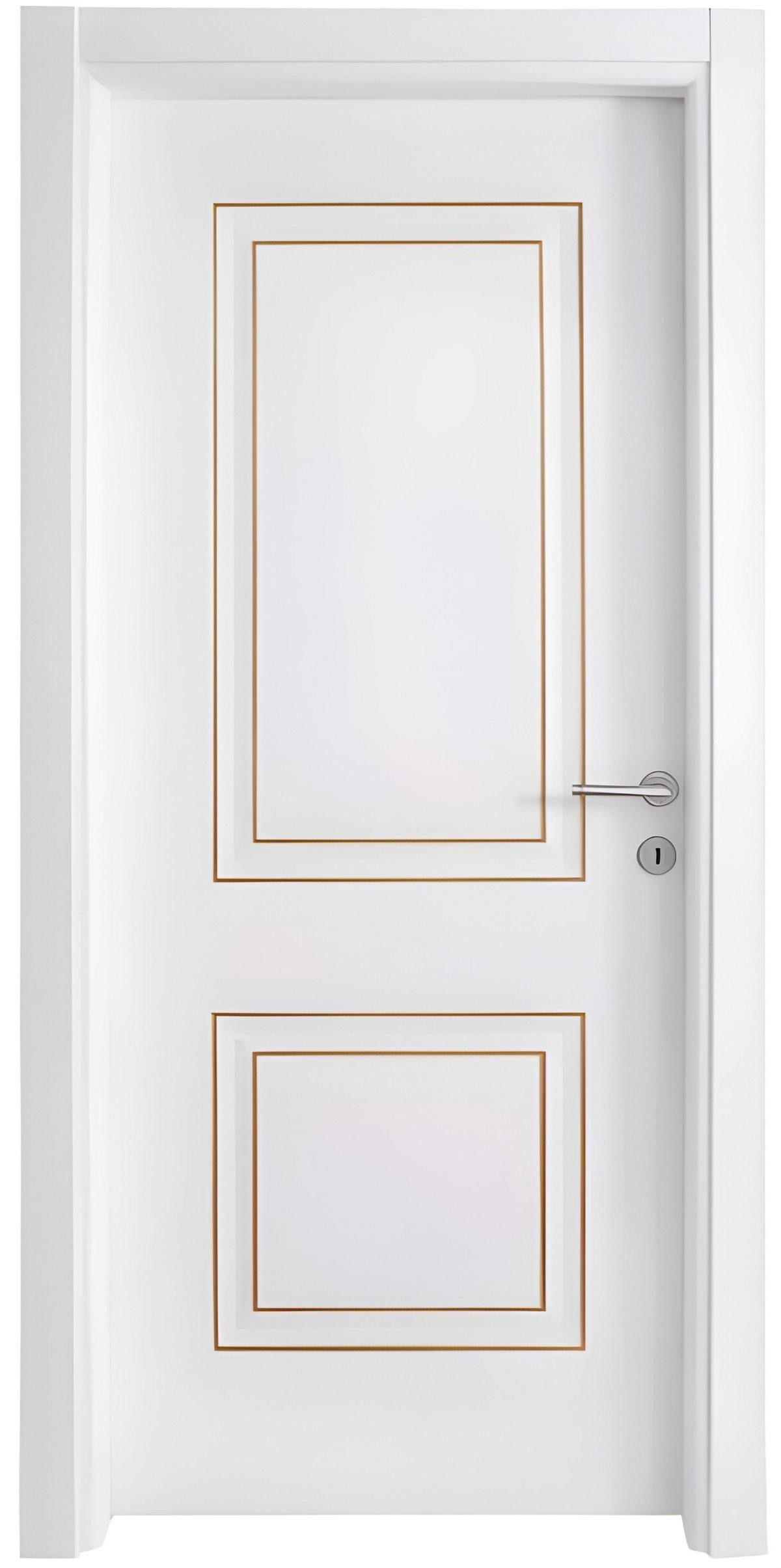 Xlmoebel Zimmertür Designer Weiße Eingangstür - Robuste Sicherheitstür, Made in Europa