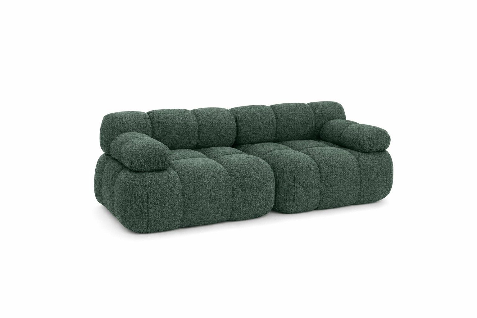 Kaiser Möbel Sofa 2-Sitzer modular für Wohnzimmer, Bouclé-Stoff Abriamo, Selia, 2-Sitzer, Teil der Selia-Modulkollektion,Kombinierbar mit weiteren Modulen