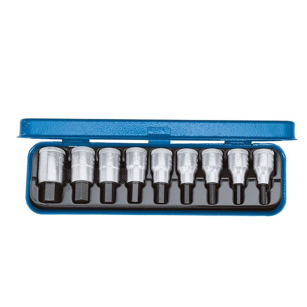 Gedore Bit- und Steckschlüsselset 9tlg 1/2″ Steckschlüssel-Bit-Einsatz-Set