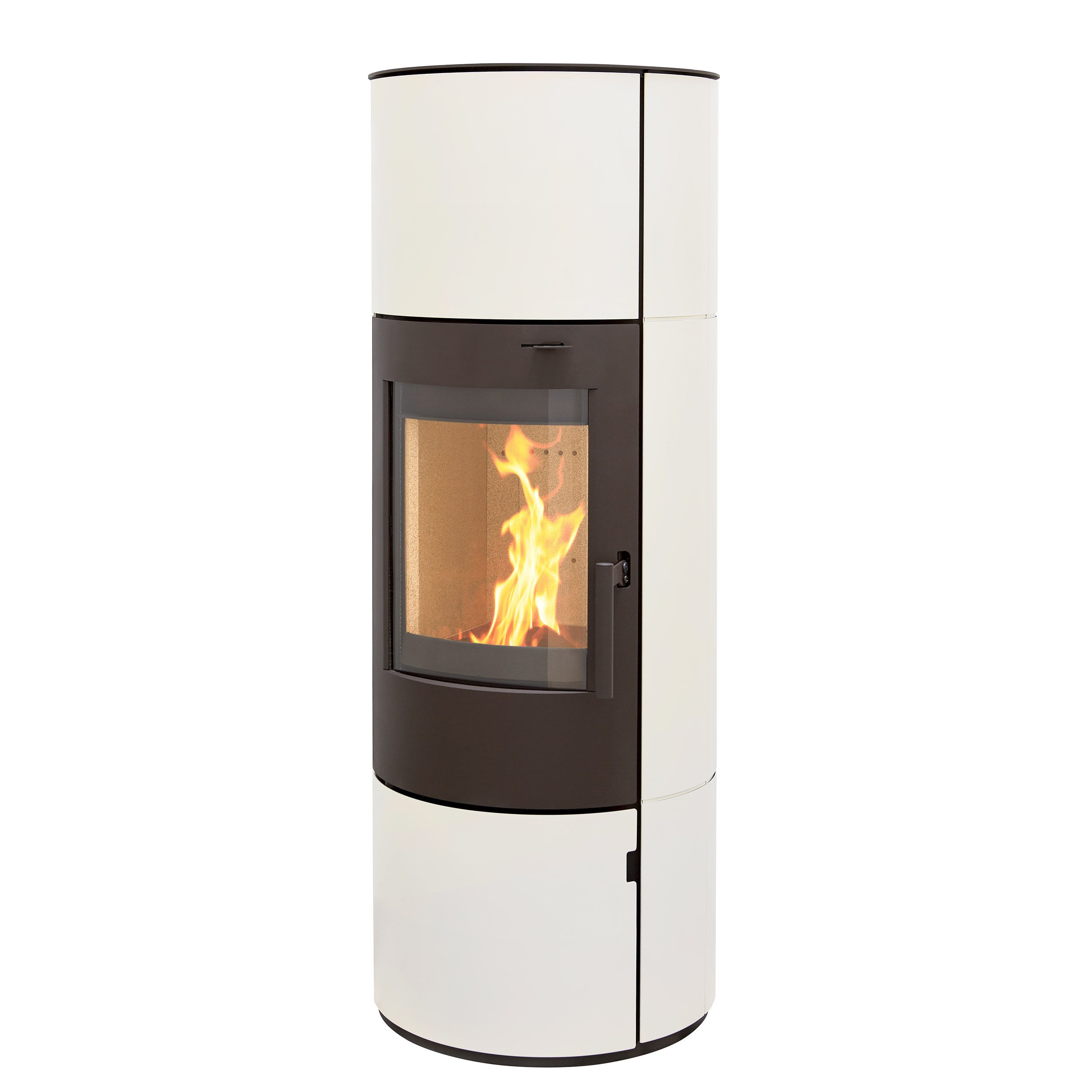 Thermia Kaminofen München XL Stahl creme weiß, 7 kW, Dauerbrand günstig online kaufen