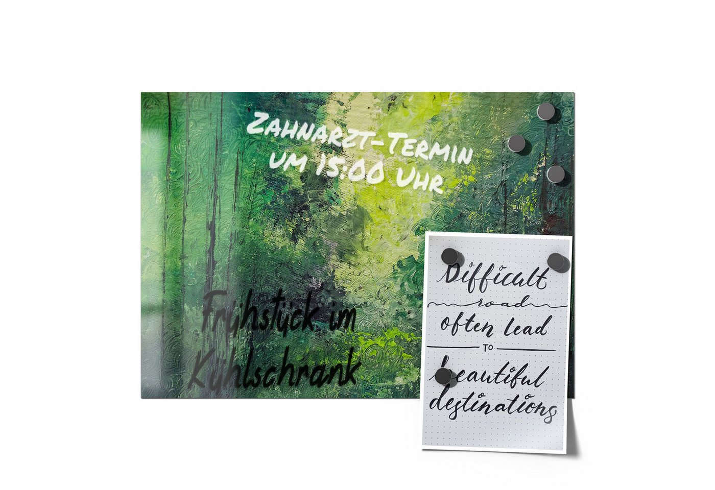 Thumbnail - DEQORI Magnetfolie 'Grüner Zauber', beschreibbar universal Magnetmatte magnetisch Folie Planer Kalender