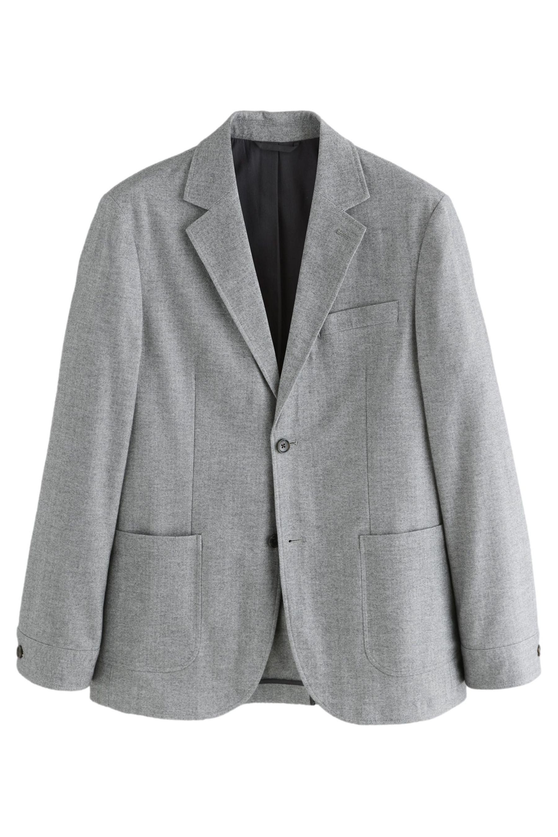 Next Sakko Slim Fit Anzugsakko mit Fischgrätstruktur (1-tlg)