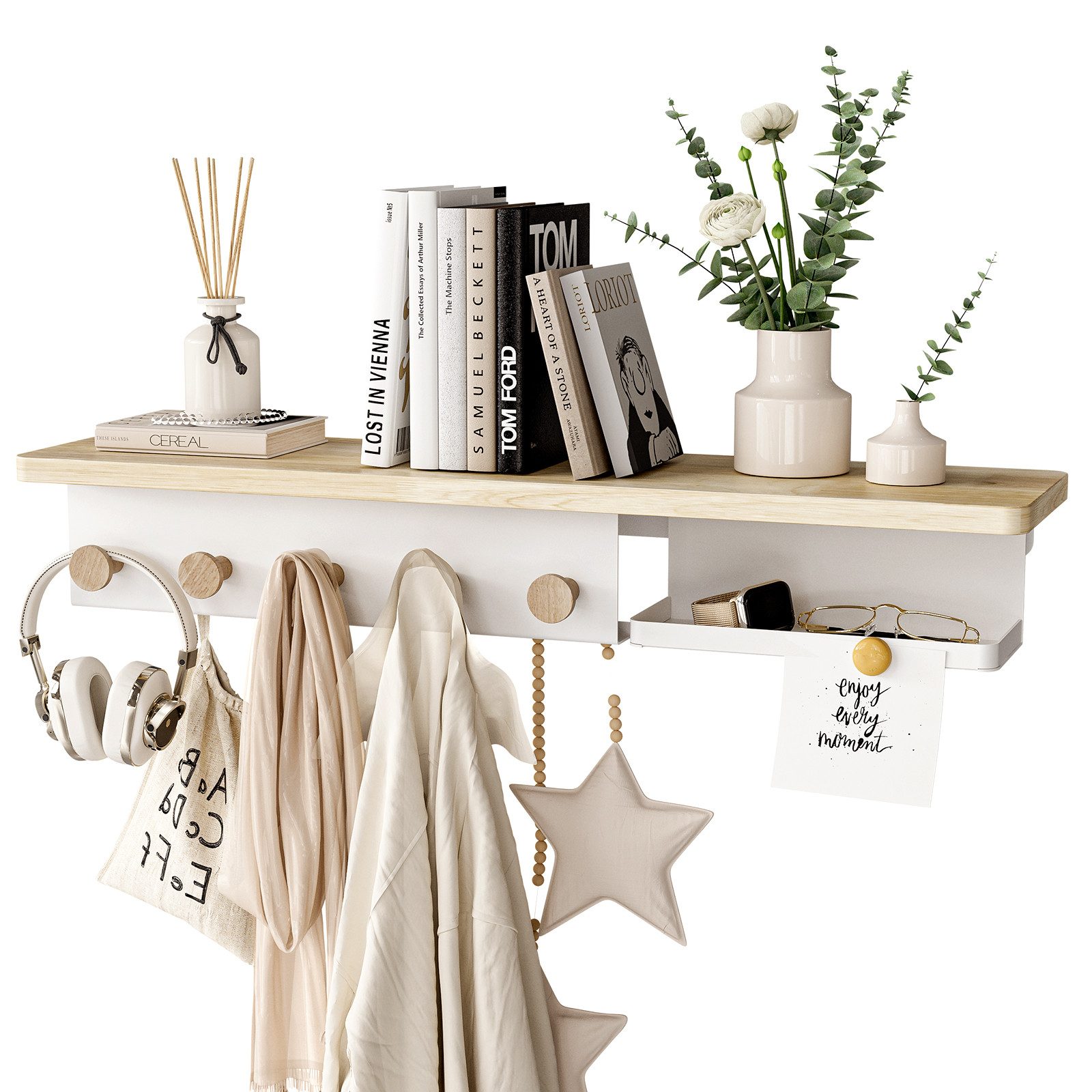 Kapanou Wandgarderobe Schwebende Regale für die günstig online kaufen