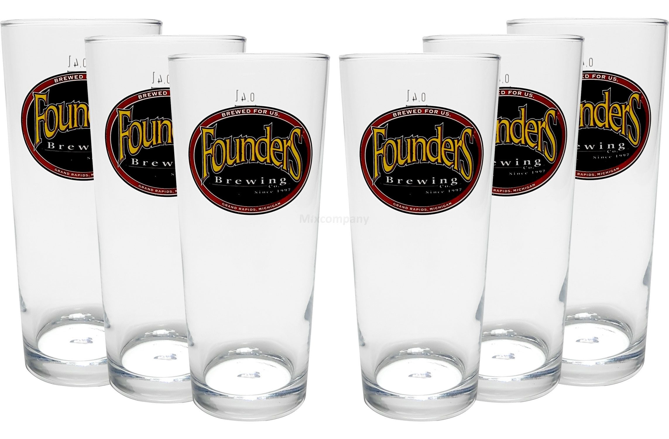 Gläser-Set Founders Gläser-Set - 6x Gläser 0,4L geeicht