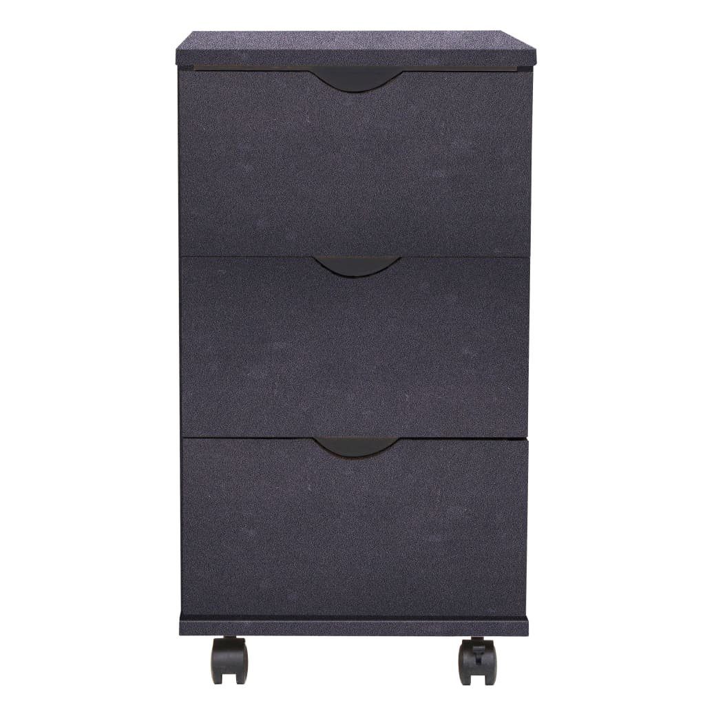 Fächerschrank (1-St) 33×45×60 cm Schwarz Schubladenelement vidaXL