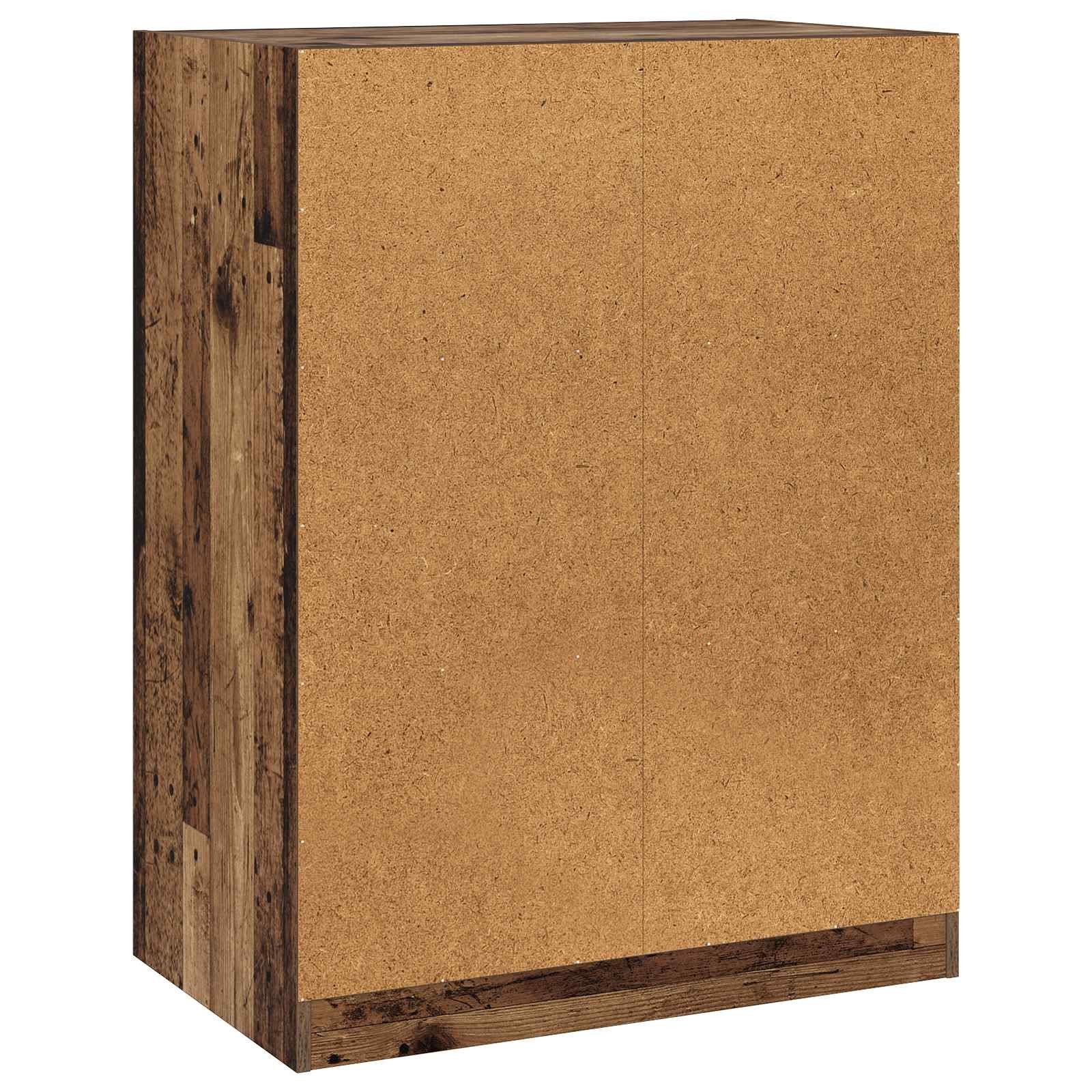 vidaXL Kleiderständer Kleiderschrank Altholz 77 x 48 x 102 cm Holzwerkstoff, (1 St)
