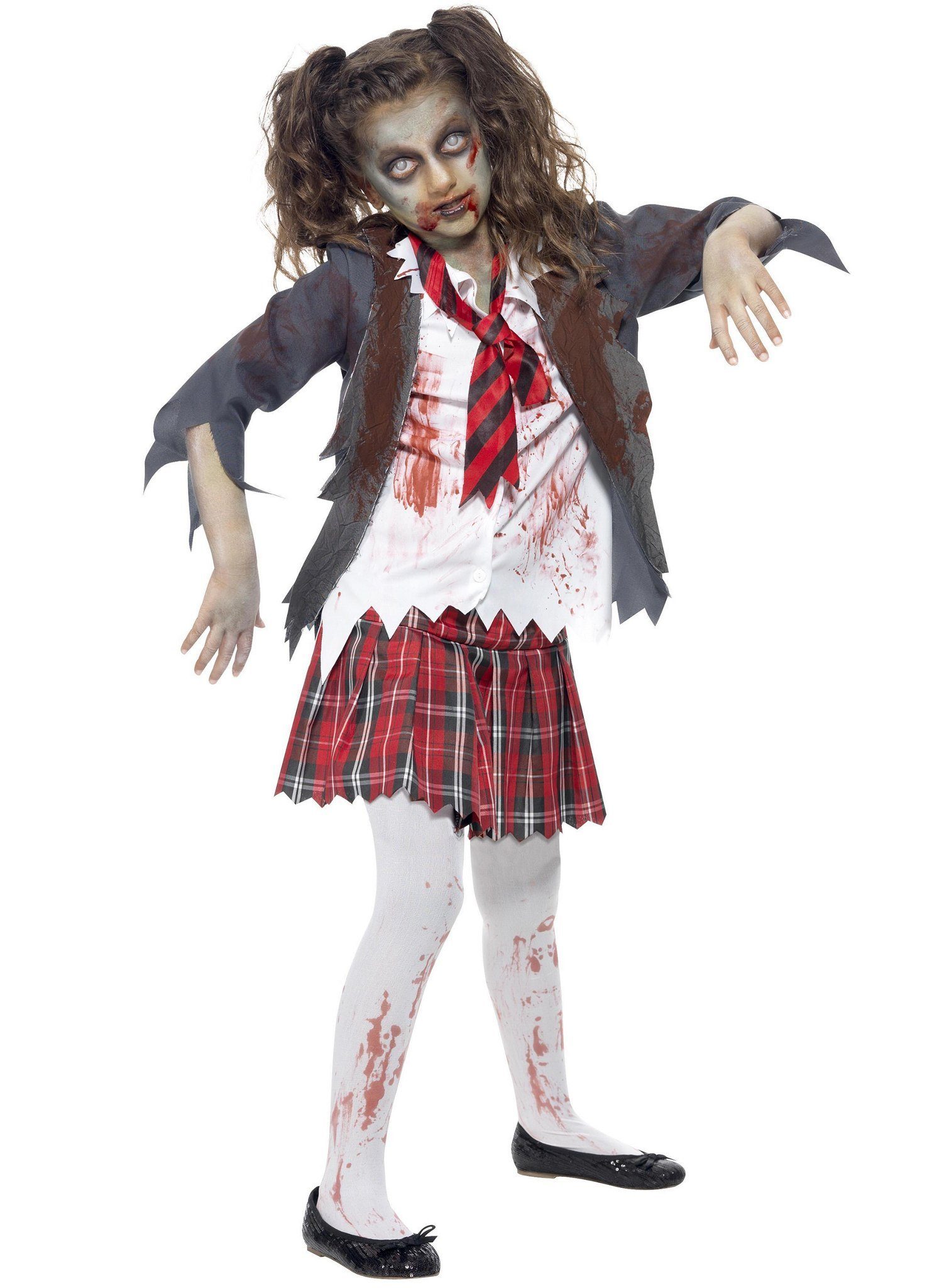 Smiffys Zombie-Kostüm Zombie Schulmädchen
