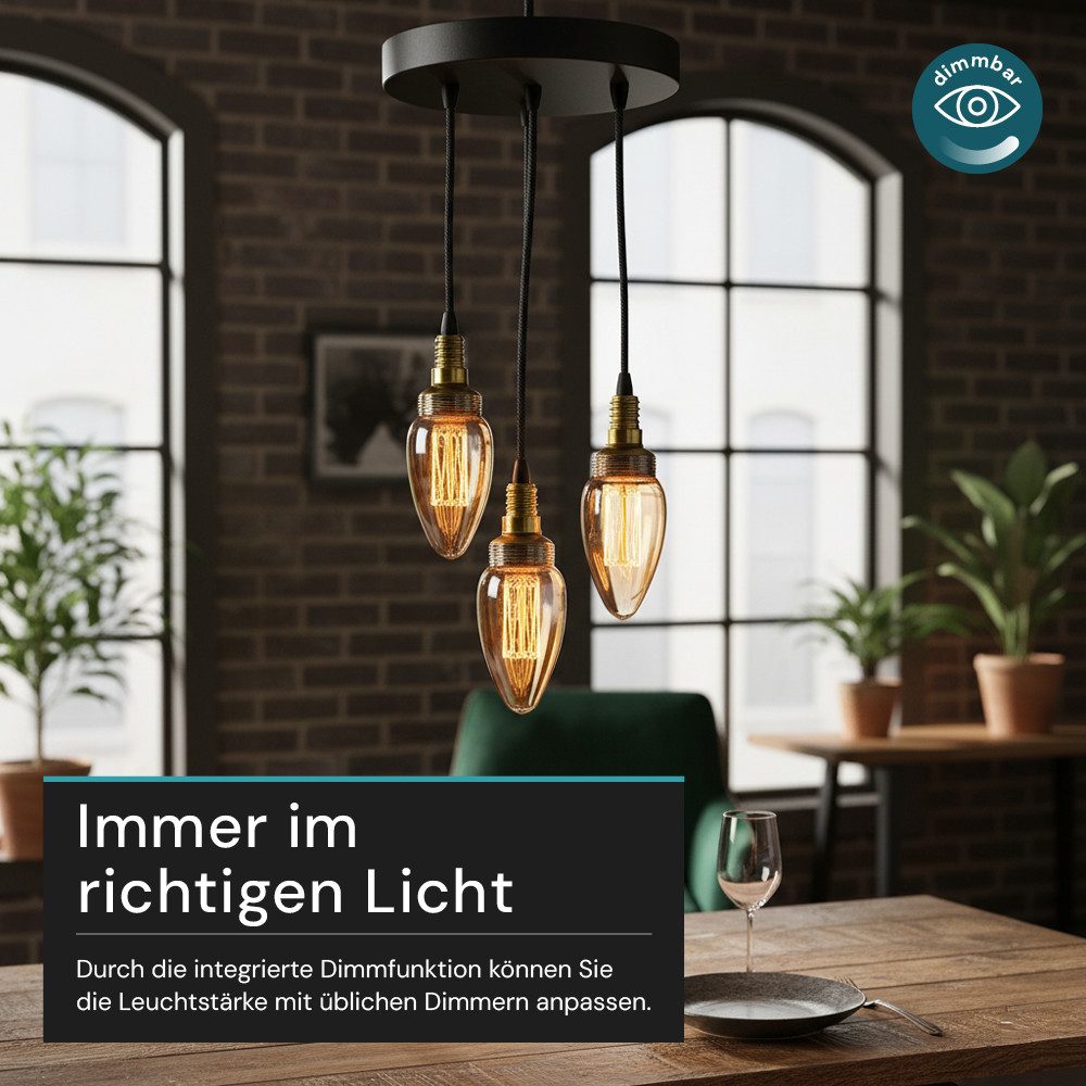 LUXULA LED-Leuchtmittel LUXULA LED-Leuchtmittel E14 3 W 1800 K Warmweiß, E14, Warmweiß