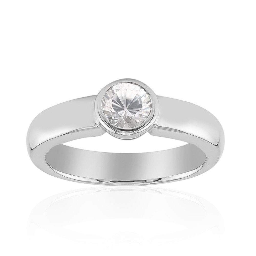 Cavill Solitärring Cavill Solitär Ring 0,61 ct Zirkon, Silber 925, Damen Echtschmuck (1-tlg)