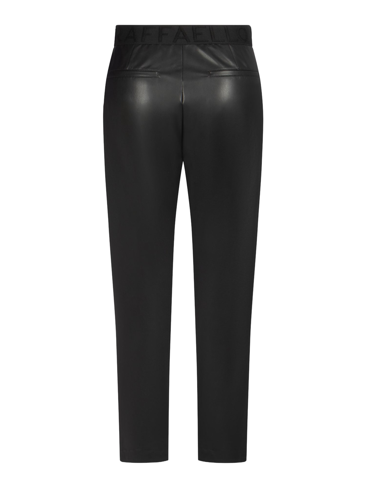 Raffaello Rossi Stoffhose schwarz, Casual, Polyamid, Unifarben, Slim Fit, Mittel