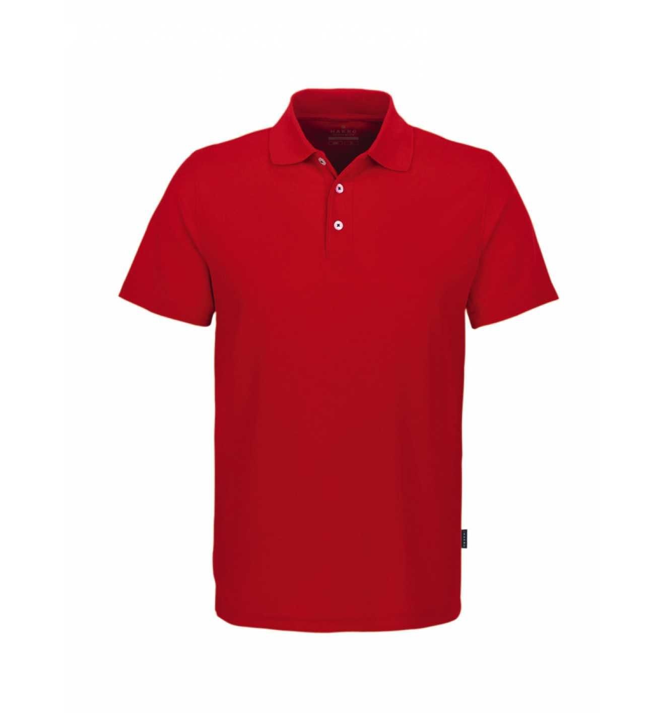 Hakro Poloshirt Coolmax #806 Herren (Kein Set, 1-tlg., 1er-Pack) sportlich körpernah geschnitten rot