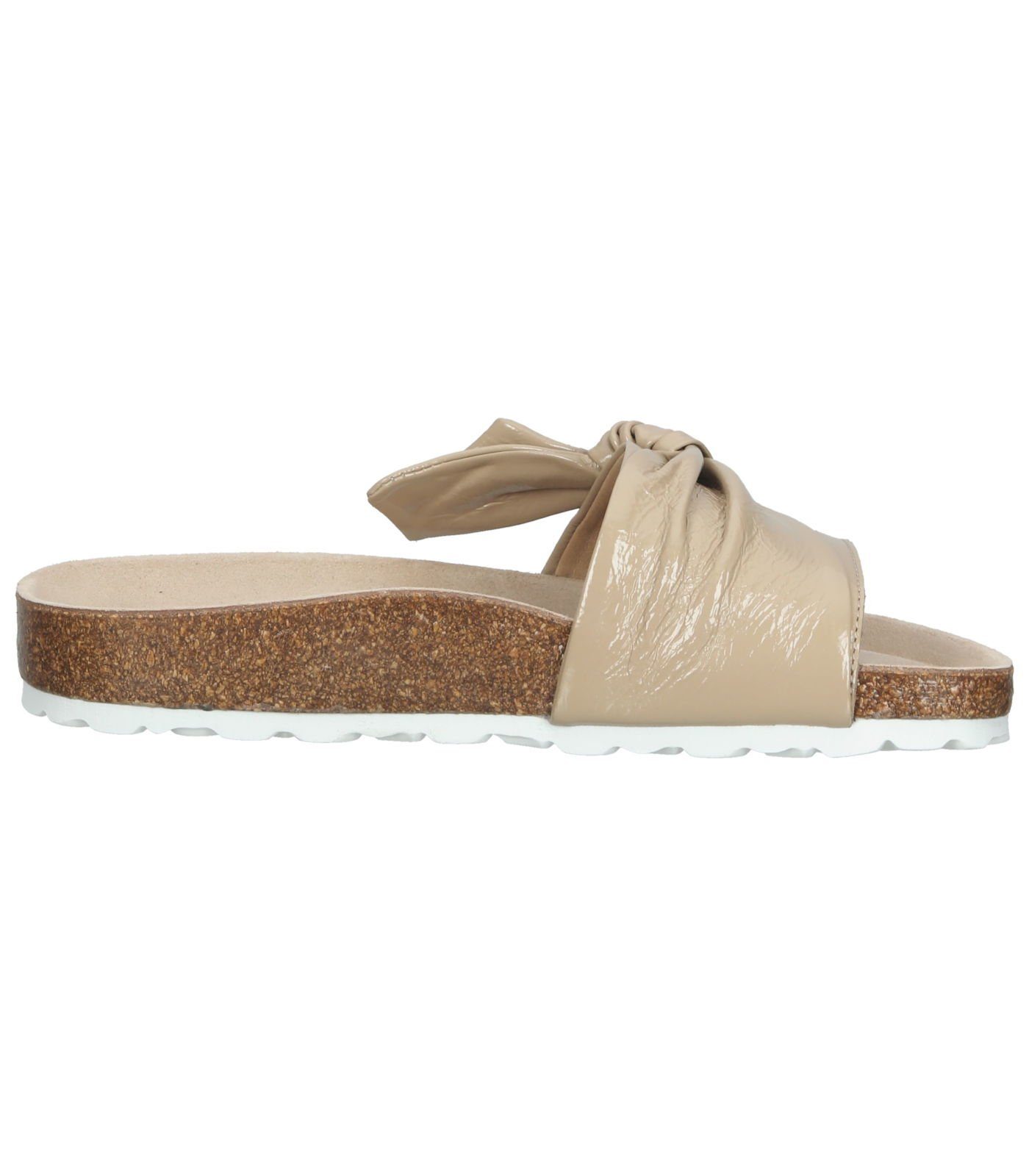 Lack Bullboxer Pantoletten Leder Pantolette Beige