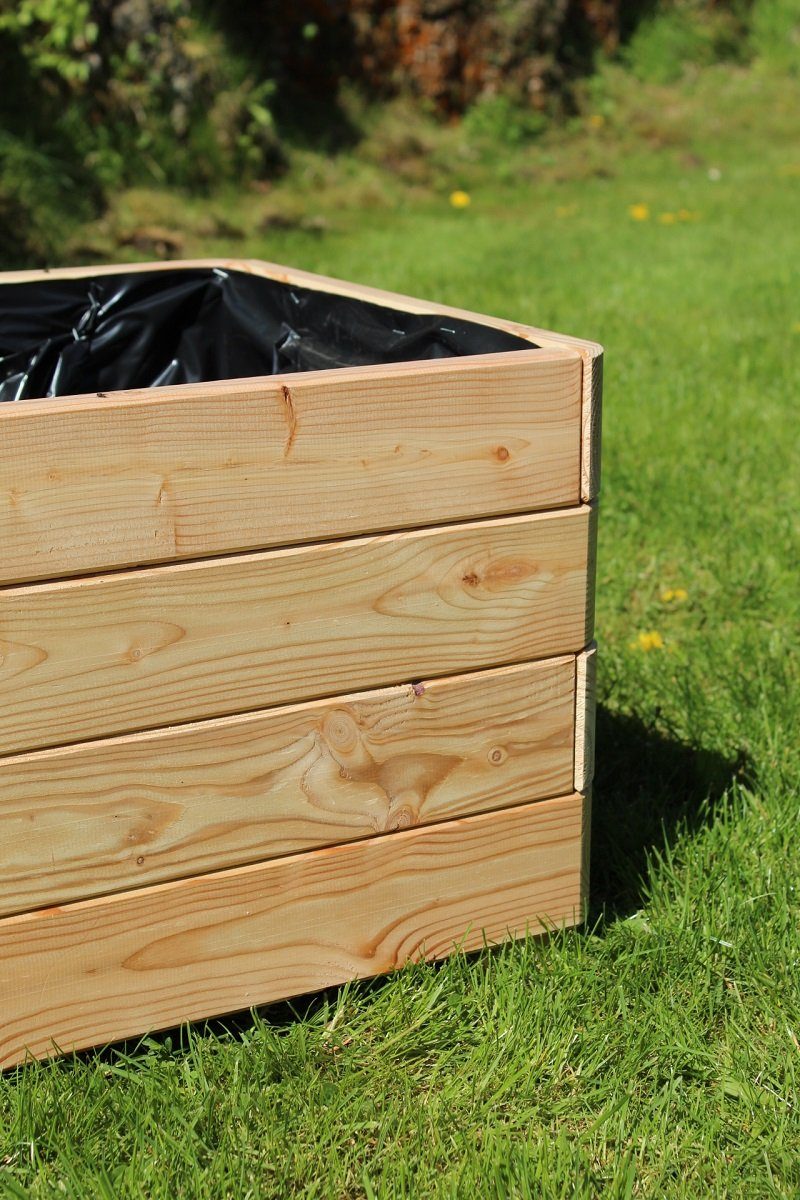 Gartenwelt Riegelsberger Blumenkasten Massiver Pflanzkasten Mammut aus Lärchenholz