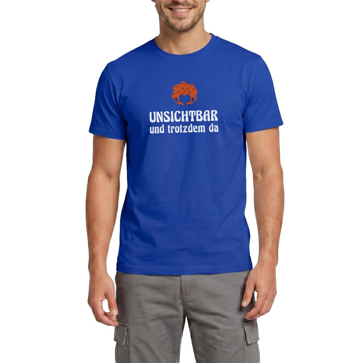 Spreadshirt T-Shirt Pumuckl Mit Spruch Unsichtbar Und Trotzdem Da Männer T-Shirt (1-tlg)