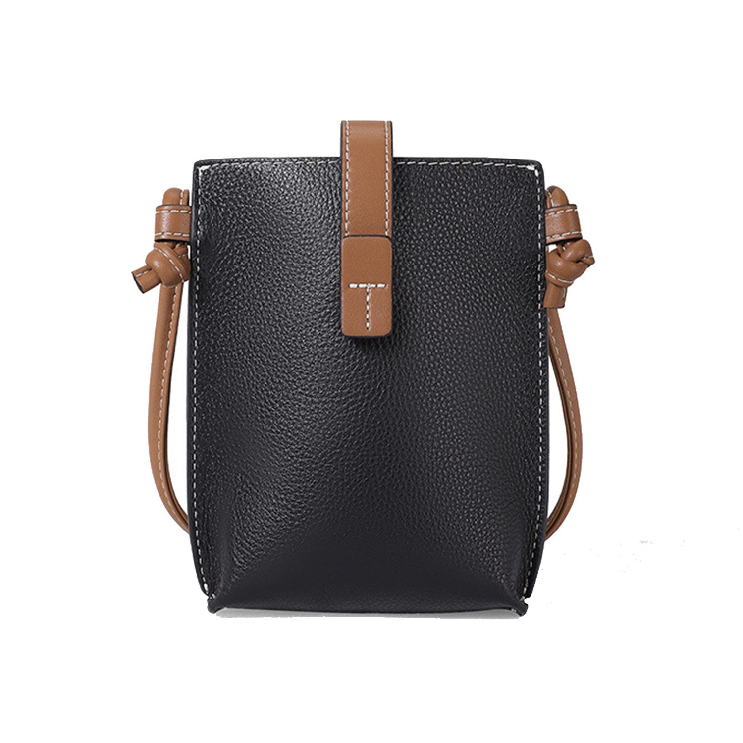 Smartphone-Hülle Handyfach Handytasche Damen Schultertasche Schwarz