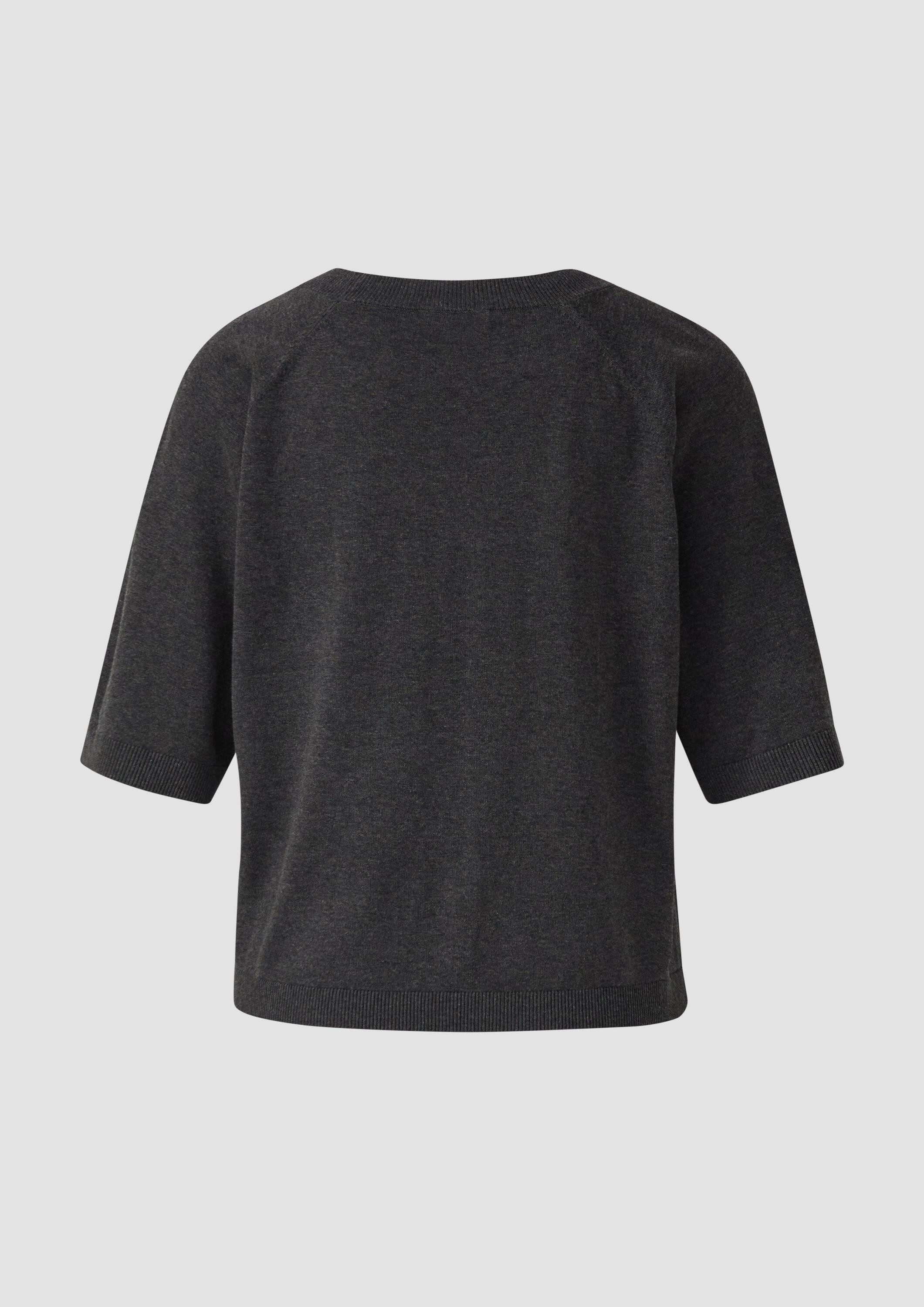 s.Oliver Kurzarmpullover Strickpullover Leichter Kurzarm-Strickpullover günstig online kaufen