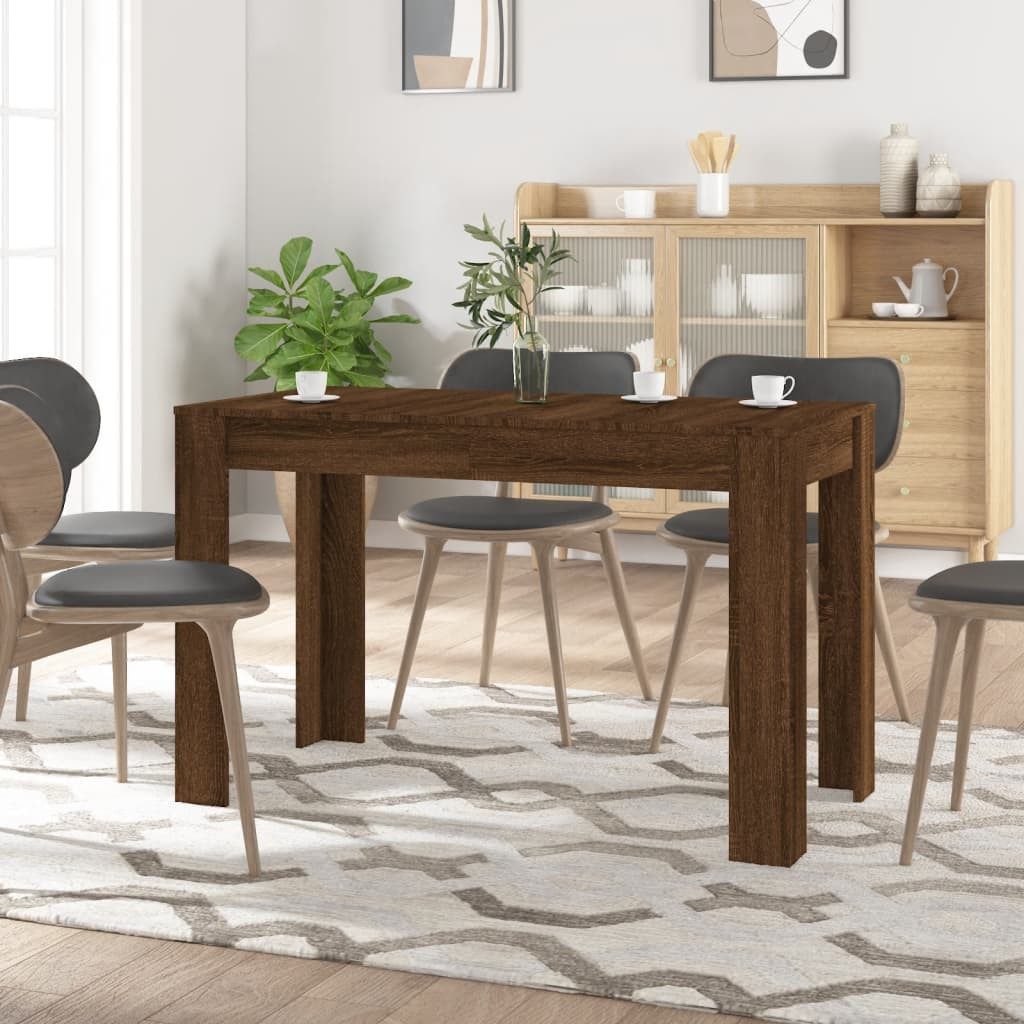 vidaXL Esstisch, Esszimmertisch Braun Eichen-Optik 120x60x76 günstig online kaufen