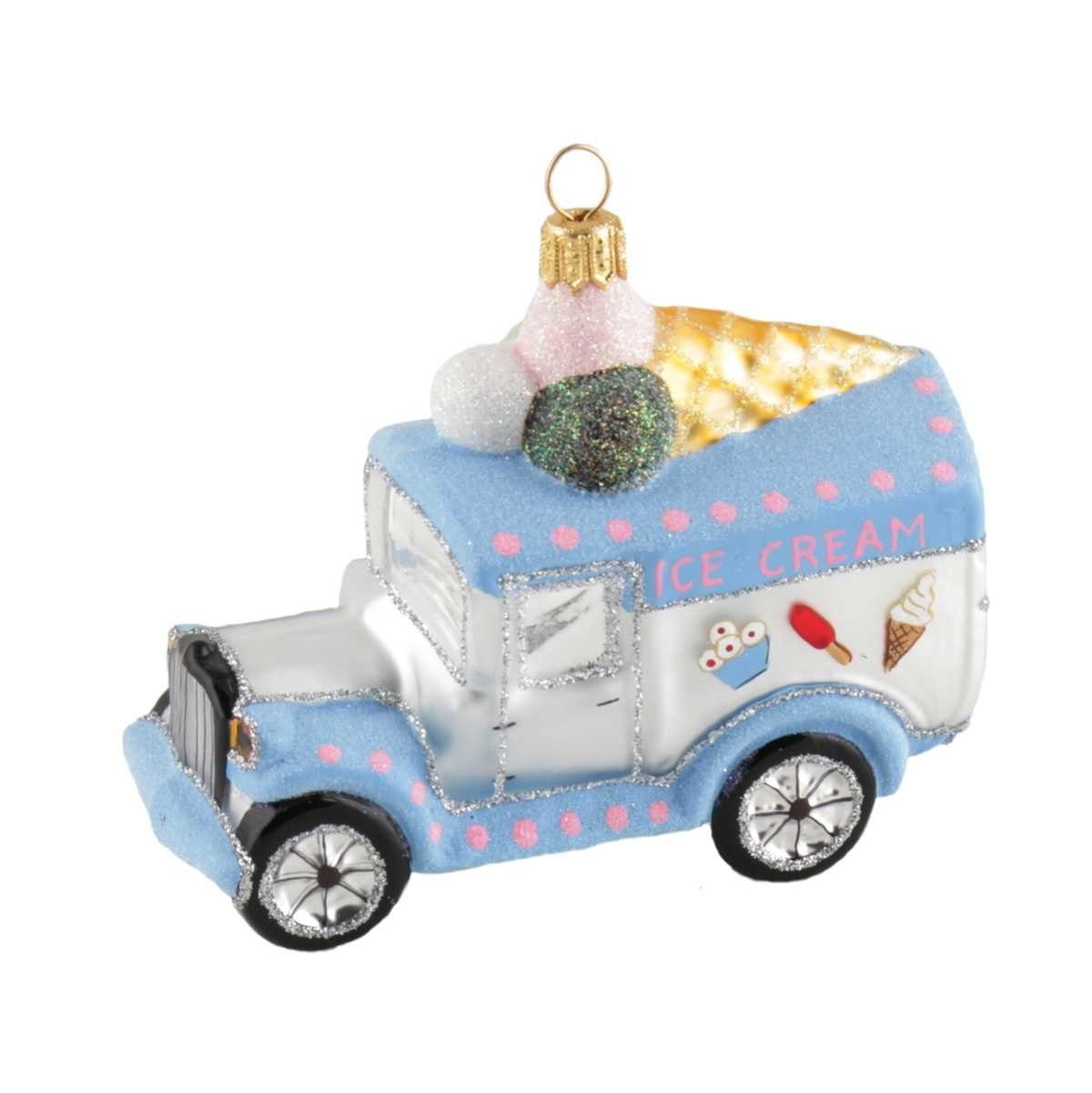440s Christbaumschmuck 440s Christbaum-Hänger Eiscreme Wagen (1-tlg)