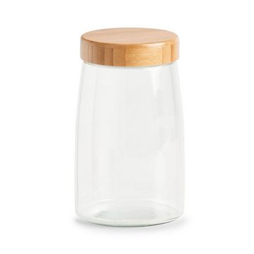 Zeller Present Vorratsglas Vorratsglas mit Schraubdeckel Bamboo 1600 ml, Glas, (Stück, 1-tlg., 1 Vorratsglas mit Schraubdeckel), Zeller Present Vorratsglas mit Schraubdeckel Bamboo 1600 ml
