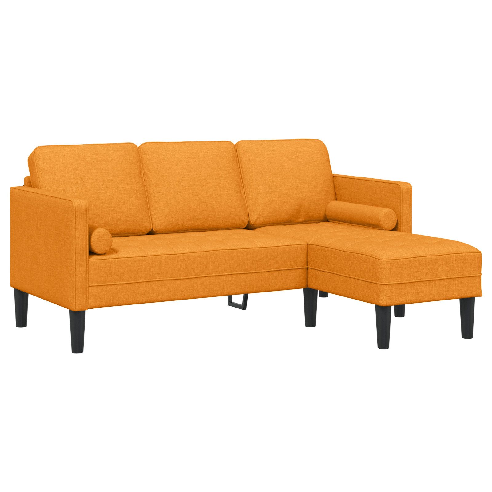 vidaXL Sofa Sofa 3-Sitzer L-Form Dunkelgelb günstig online kaufen