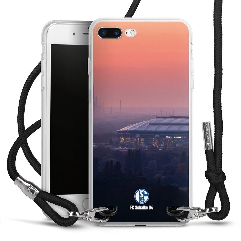 DeinDesign Handyhülle Stadion FC Schalke 04 Offizielles Lizenzprodukt Schalke 04 Stadion, Apple iPhone 7 Plus Handykette Hülle mit Band Case zum Umhängen