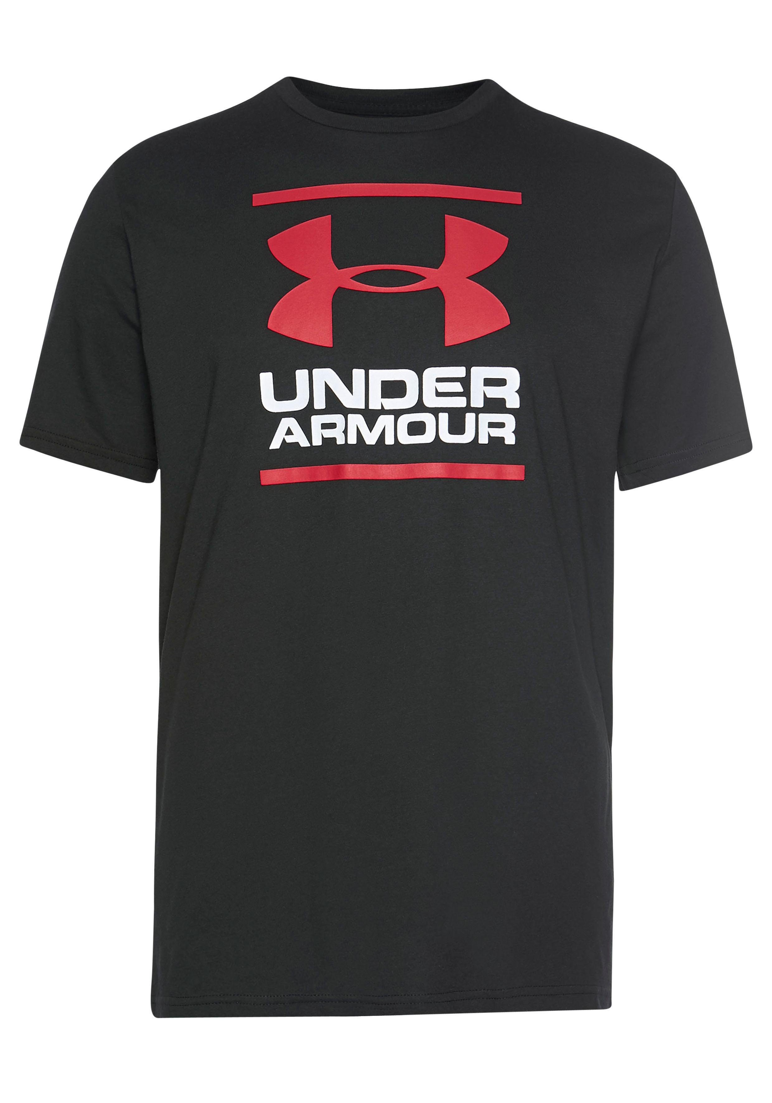 T-Shirt UA Under GL schwarz FOUNDATION SHORT SLEEVE Armour®