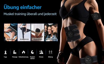 VSIUO Bauchtrainer EMS Bauchmuskeltrainer (für Herren Damen zum Muskelaufbau), mit EMS-Arm-Trainer und EMS-Po-Trainer