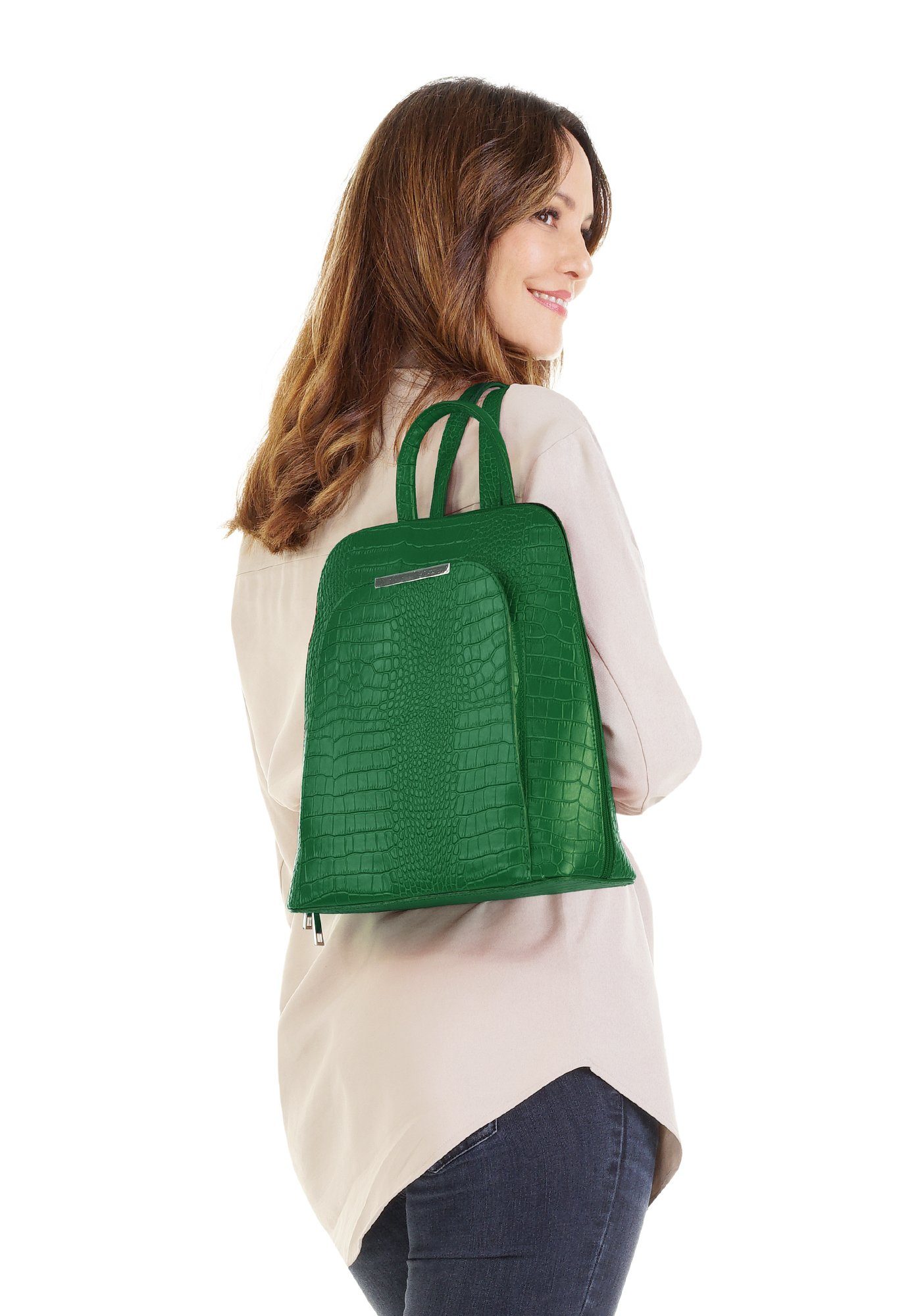 Cluty Cityrucksack, echt Leder, Made in günstig online kaufen