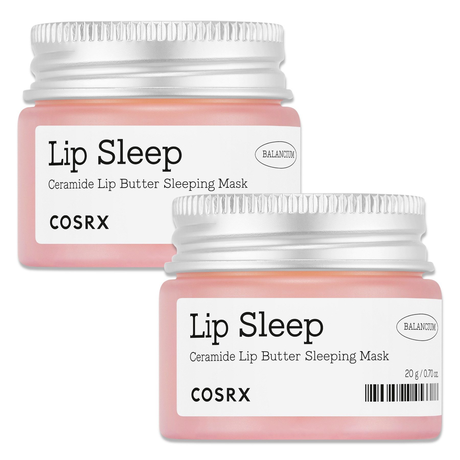 Cosrx Lippenbalsam Lippenmaske Lippenpflege COSRX Lip Sleep Ceramide Butter Sleeping, 2-tlg., Lippenpflege, Lippenbalsam, Lippen Nachtmaske