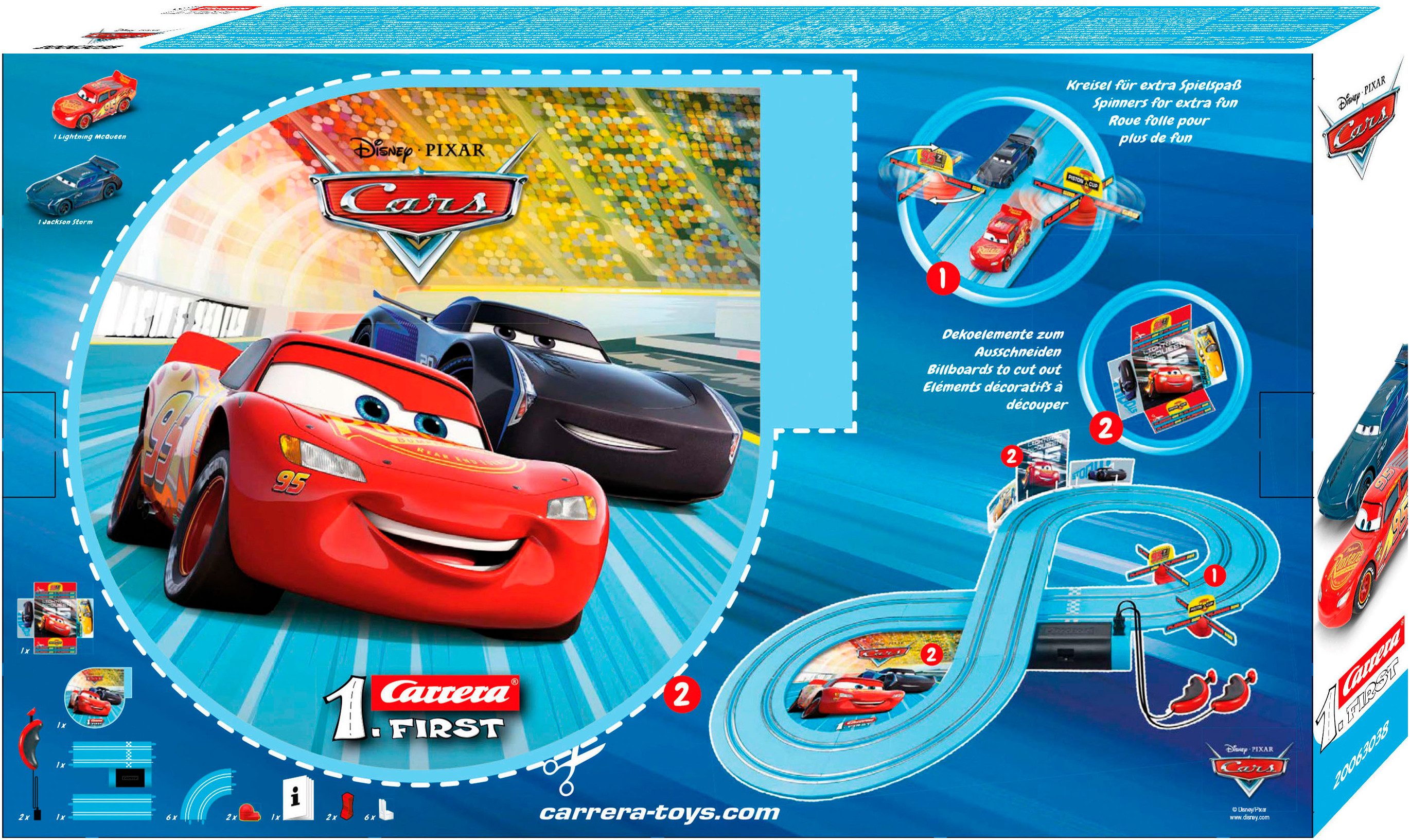 Carrera® Autorennbahn Carrera® First - Disney·Pixar Cars - Power Duell (Streckenlänge 2,4 m)