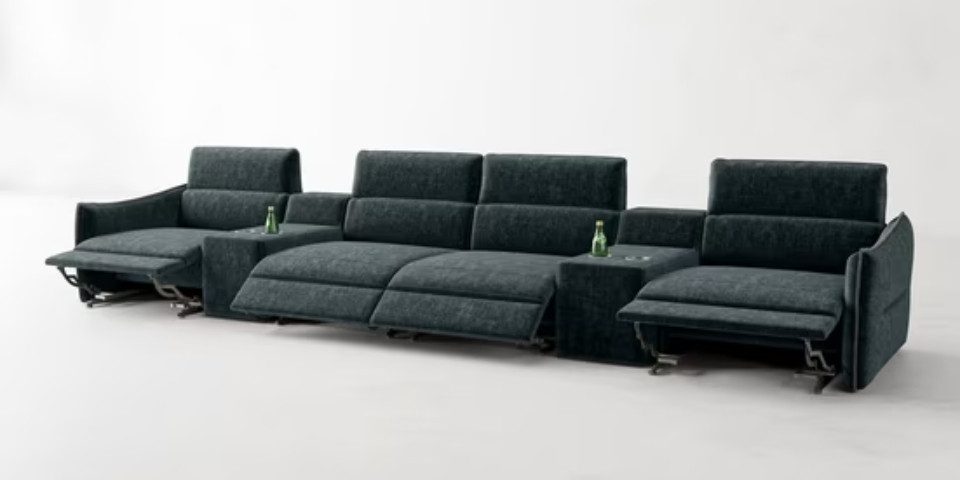 moebeloutlet.de 4-Sitzer 4-Sitzer Prisma Heimkino Sofa 4 Sitzer Arencione, Kinosofa zum relaxen