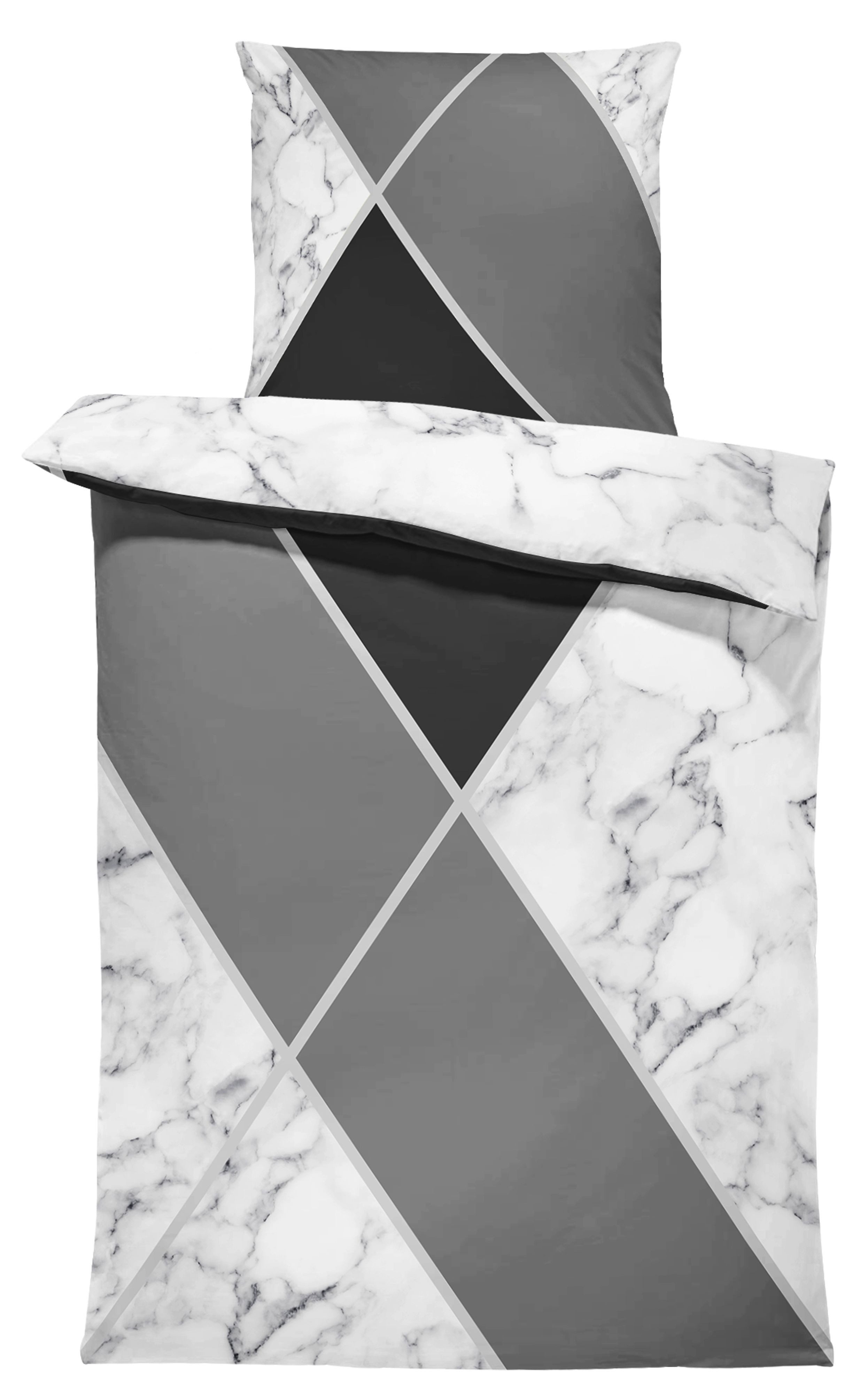 One Home Bettwäsche Miu, Mikrofaser, 2 teilig, grafisch und geometrisch mit günstig online kaufen